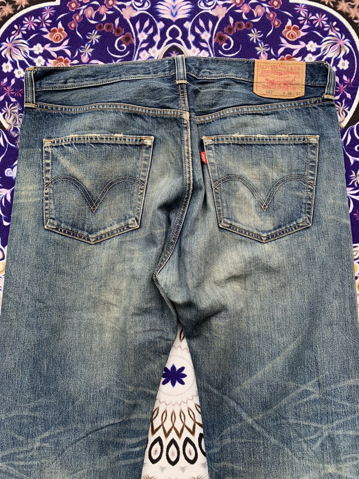 Levi's Vintage Clothing Vintage Levis 501 Faded Wash Denim Size US 39 - 10 Thumbnail