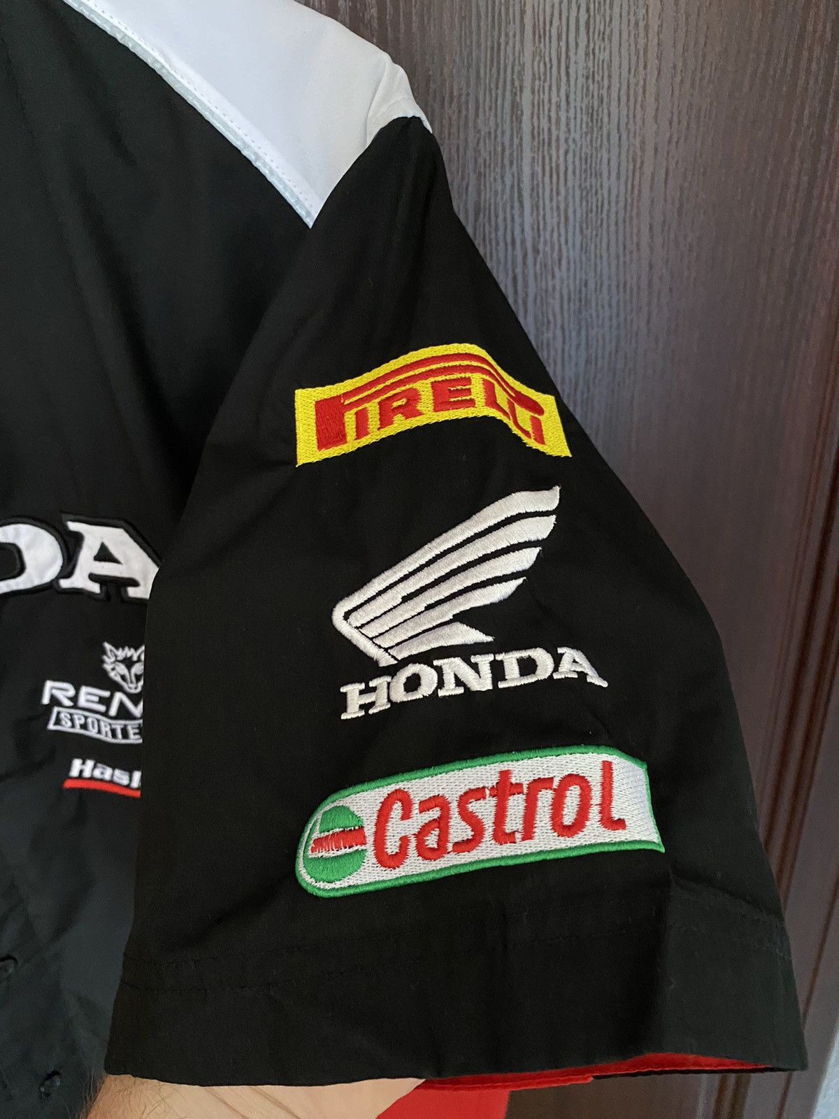 Honda Vintage Honda Castrol Button Up Shirt like Subaru Yamaha BMW Size US L / EU 52-54 / 3 - 3 Thumbnail