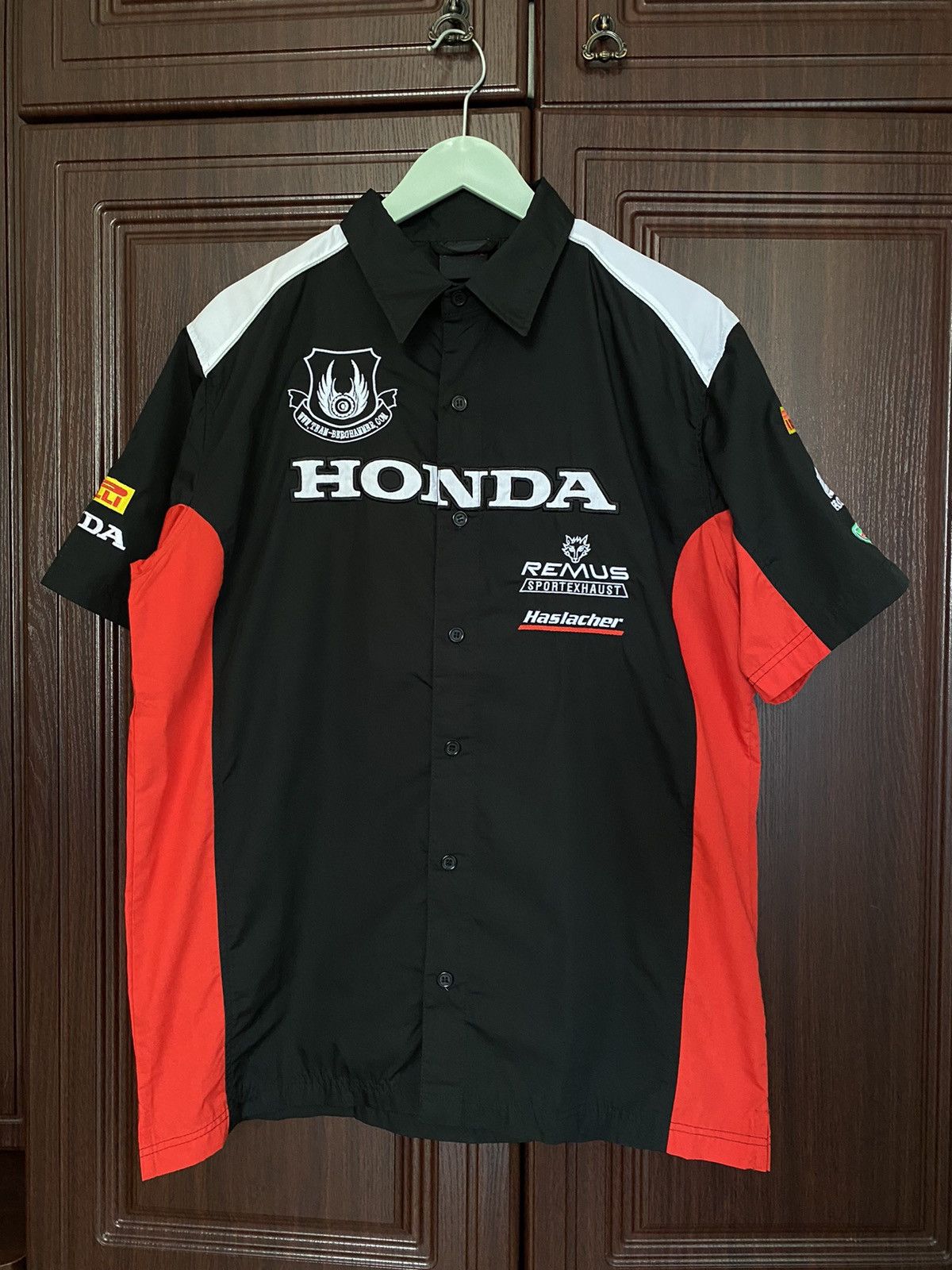 Honda Vintage Honda Castrol Button Up Shirt like Subaru Yamaha BMW Size US L / EU 52-54 / 3 - 1 Thumbnail