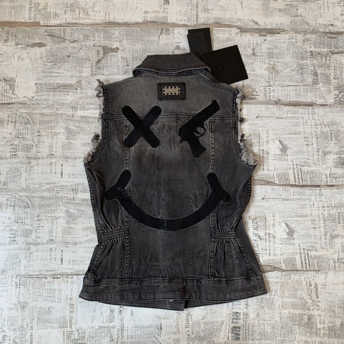 Woman Philipp Plein “smile” denim vest