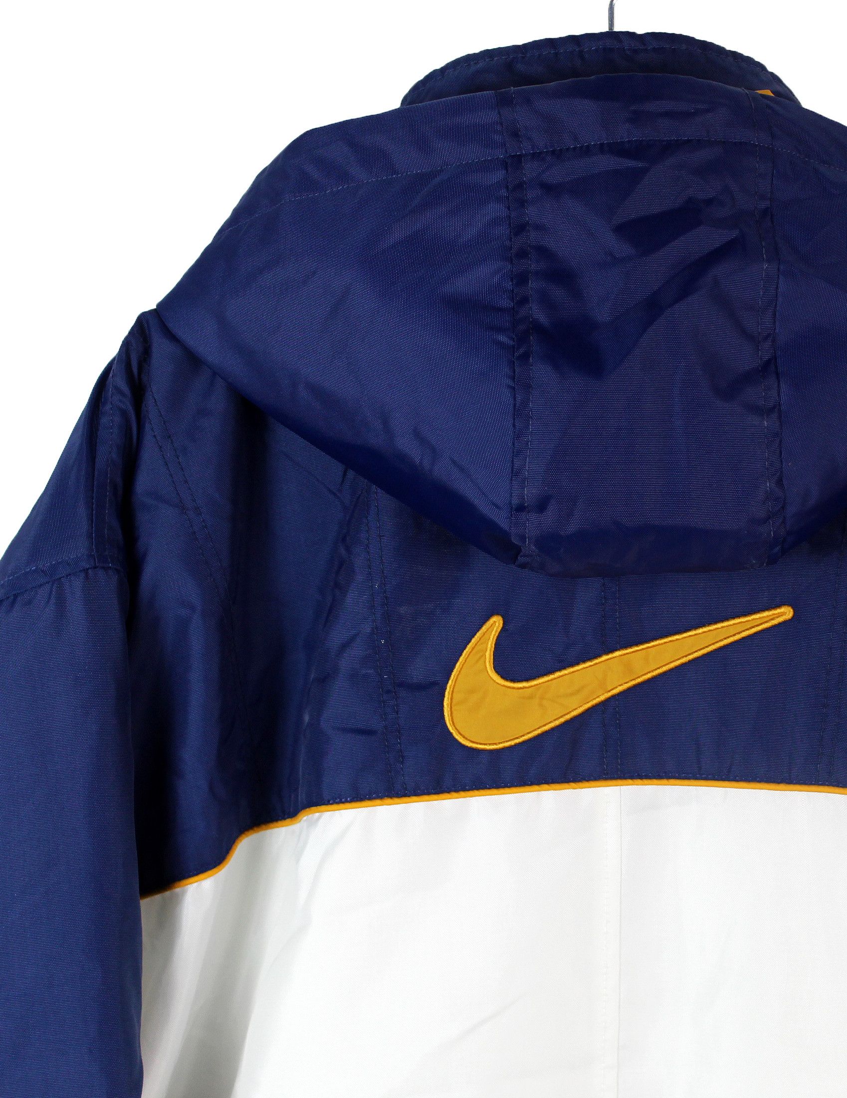 Nike 90s vintage NIKE big Swoosh hooded jacket insulated coat OG Size US L / EU 52-54 / 3 - 3 Thumbnail