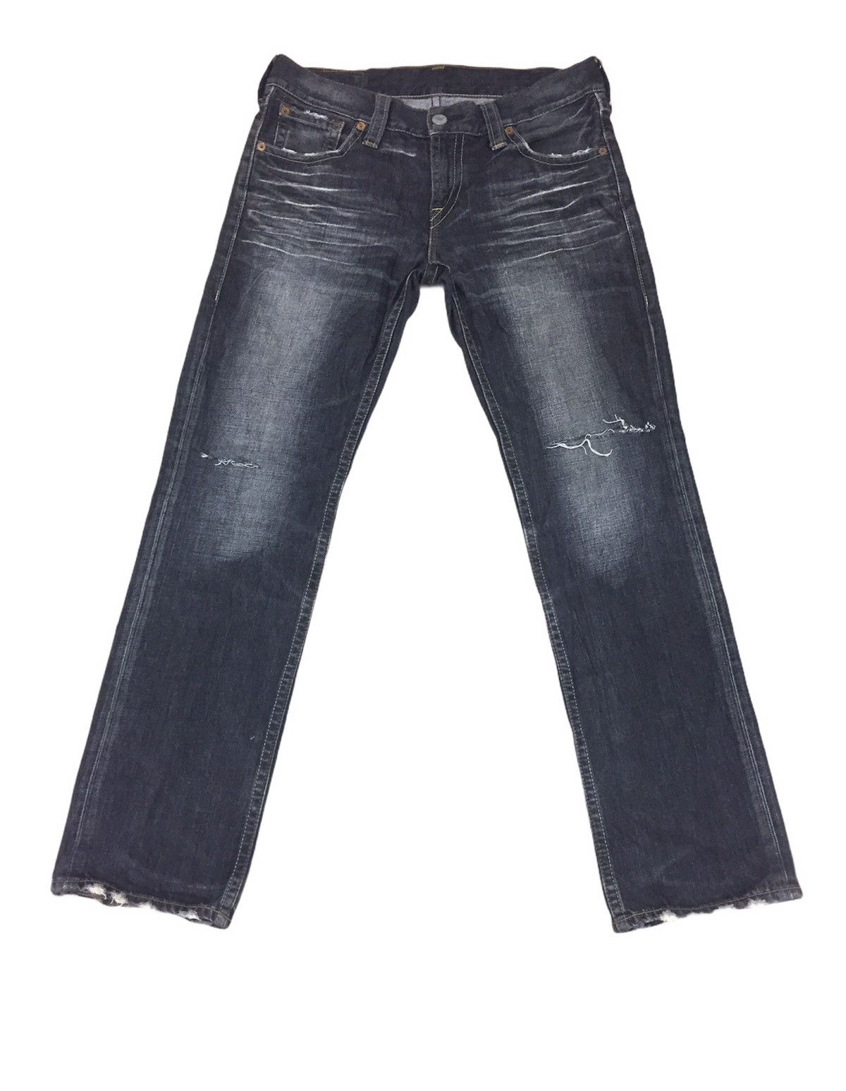 Levi's Levis 502 Distressed Denim Size US 36 / EU 52 - 2 Thumbnail