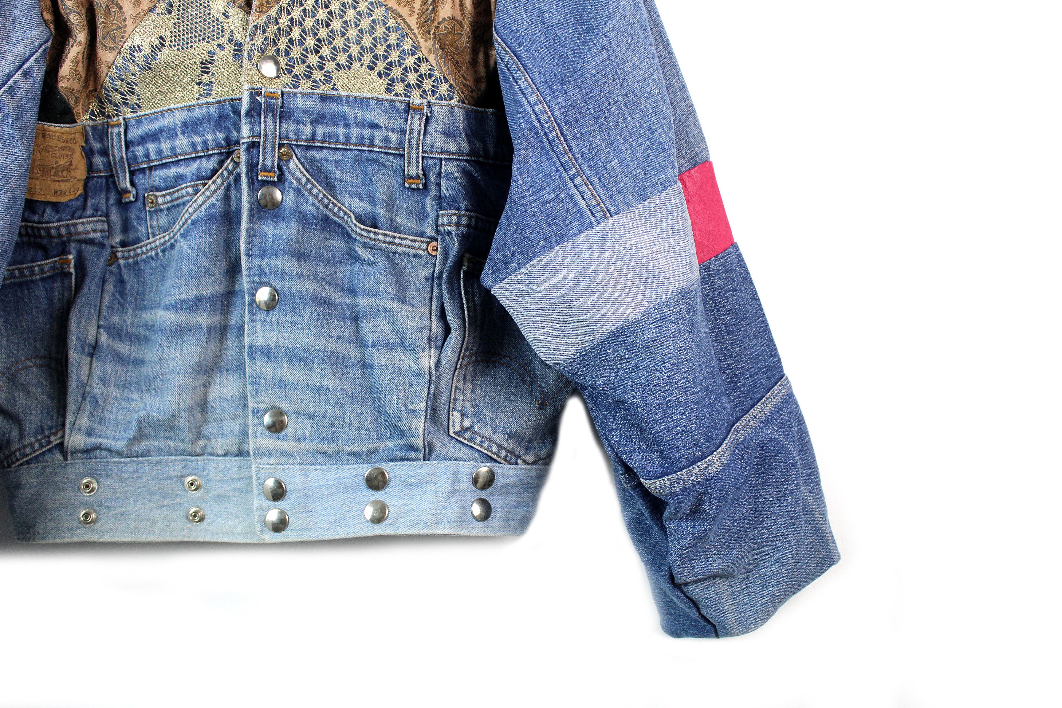 Vintage vintage Statement iconic custom made patchwork jacket XS S Size US XS / EU 42 / 0 - 4 Thumbnail