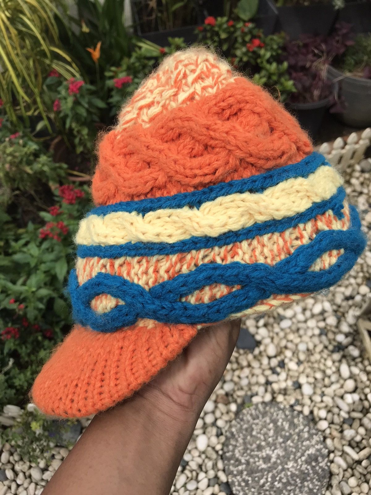 Japanese Brand AUTHENTIC HANDMADE SLADE KNITWEAR BEANIE HAT CAP Size ONE SIZE - 4 Thumbnail