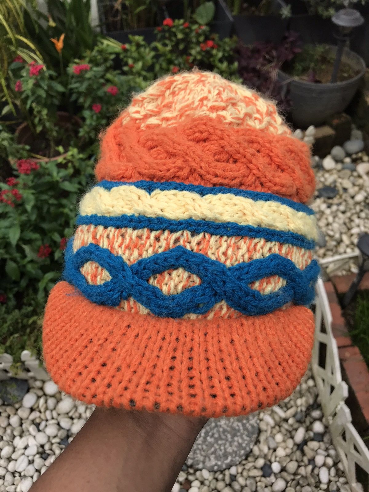 Japanese Brand AUTHENTIC HANDMADE SLADE KNITWEAR BEANIE HAT CAP Size ONE SIZE - 1 Thumbnail