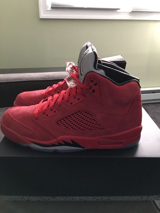 suede jordan 5s