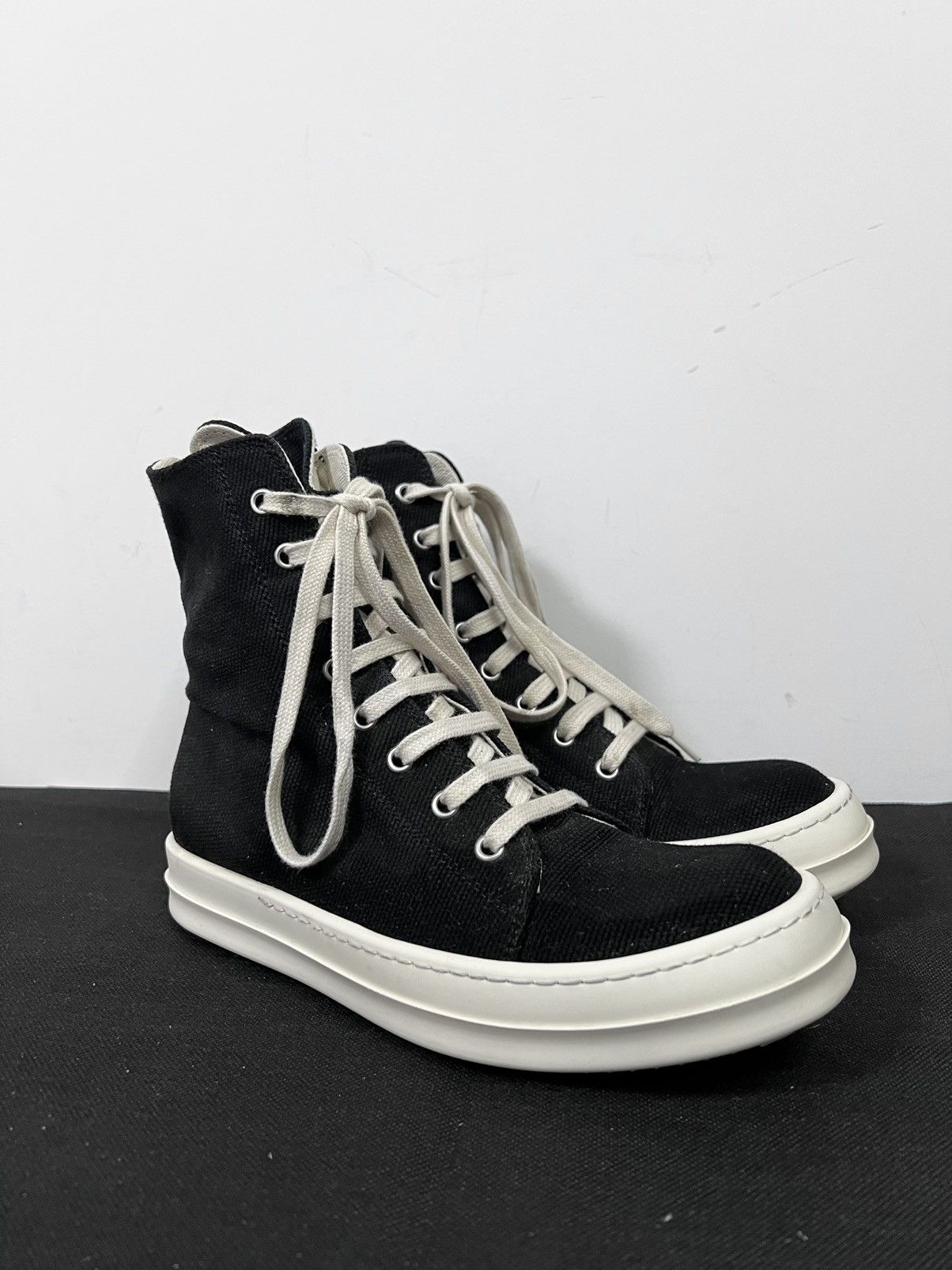 Rick Owens Drkshdw Rick owens drkshdw ramones high top sneakers sz37.5 Size US 7.5 / IT 37.5 - 5 Thumbnail
