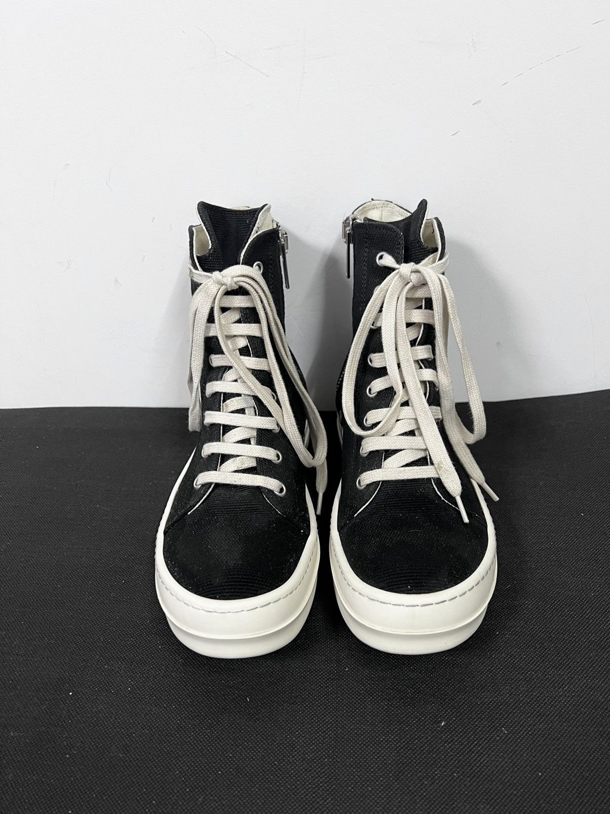 Rick Owens Drkshdw Rick owens drkshdw ramones high top sneakers sz37.5 Size US 7.5 / IT 37.5 - 3 Thumbnail