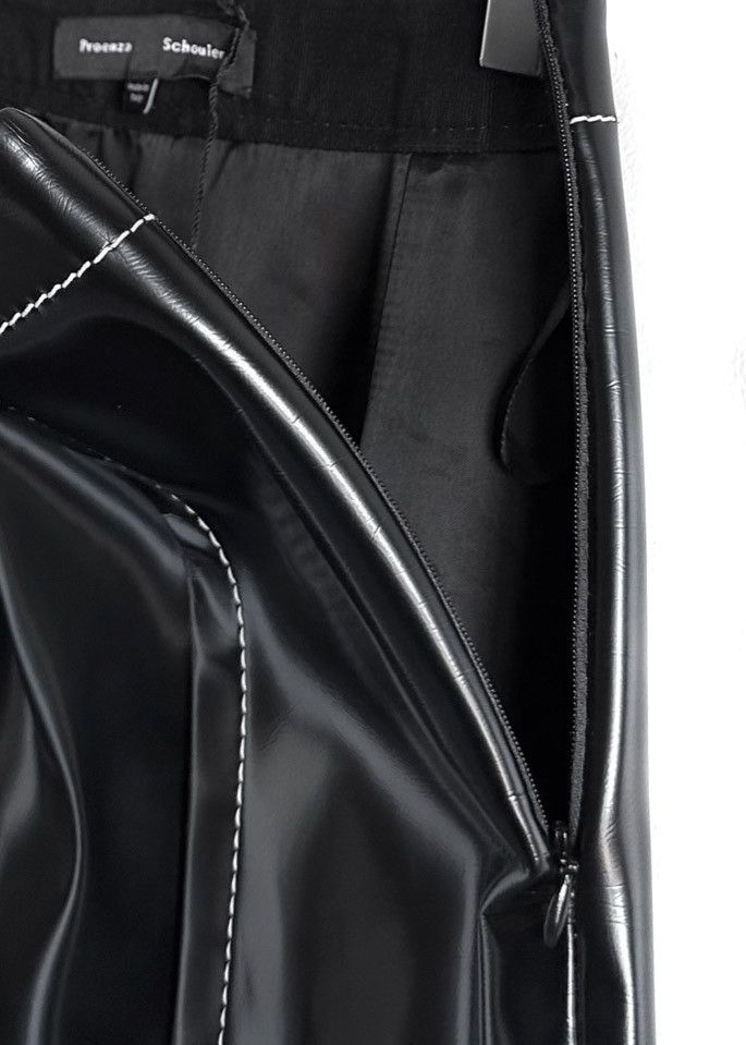 Proenza Schouler Proenza Schouler Black Coated A-line Skirt Size 26" / US 2 / IT 38 - 8 Thumbnail