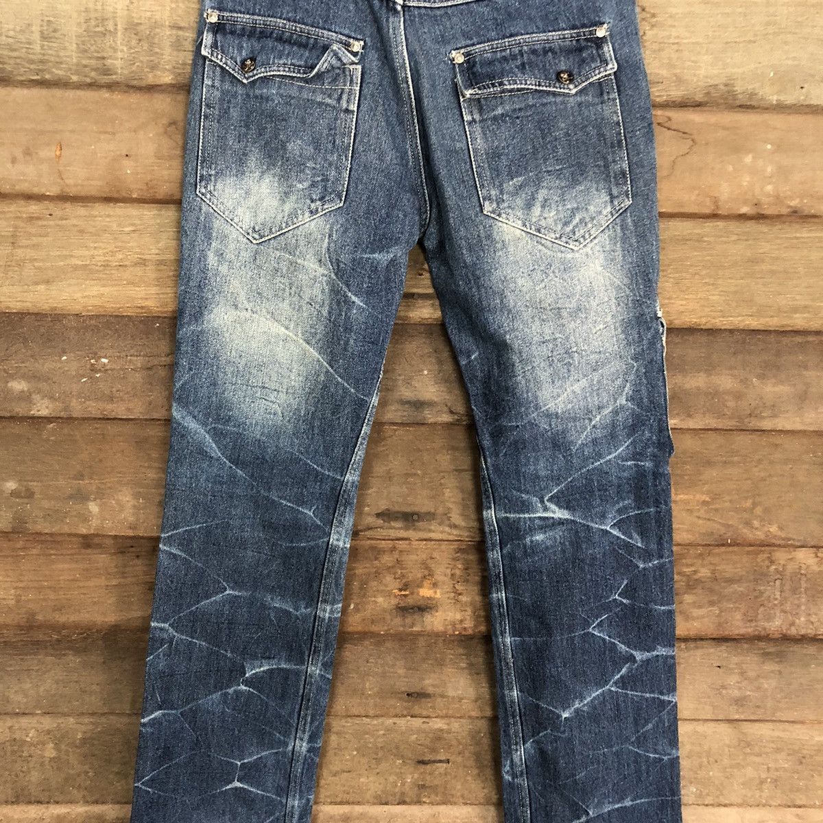 Le Grande Bleu (L.G.B.) Cargo Pants Multipocket DoubleFocus Denim Jeans Pants #A116 Size US 29 - 13 Thumbnail