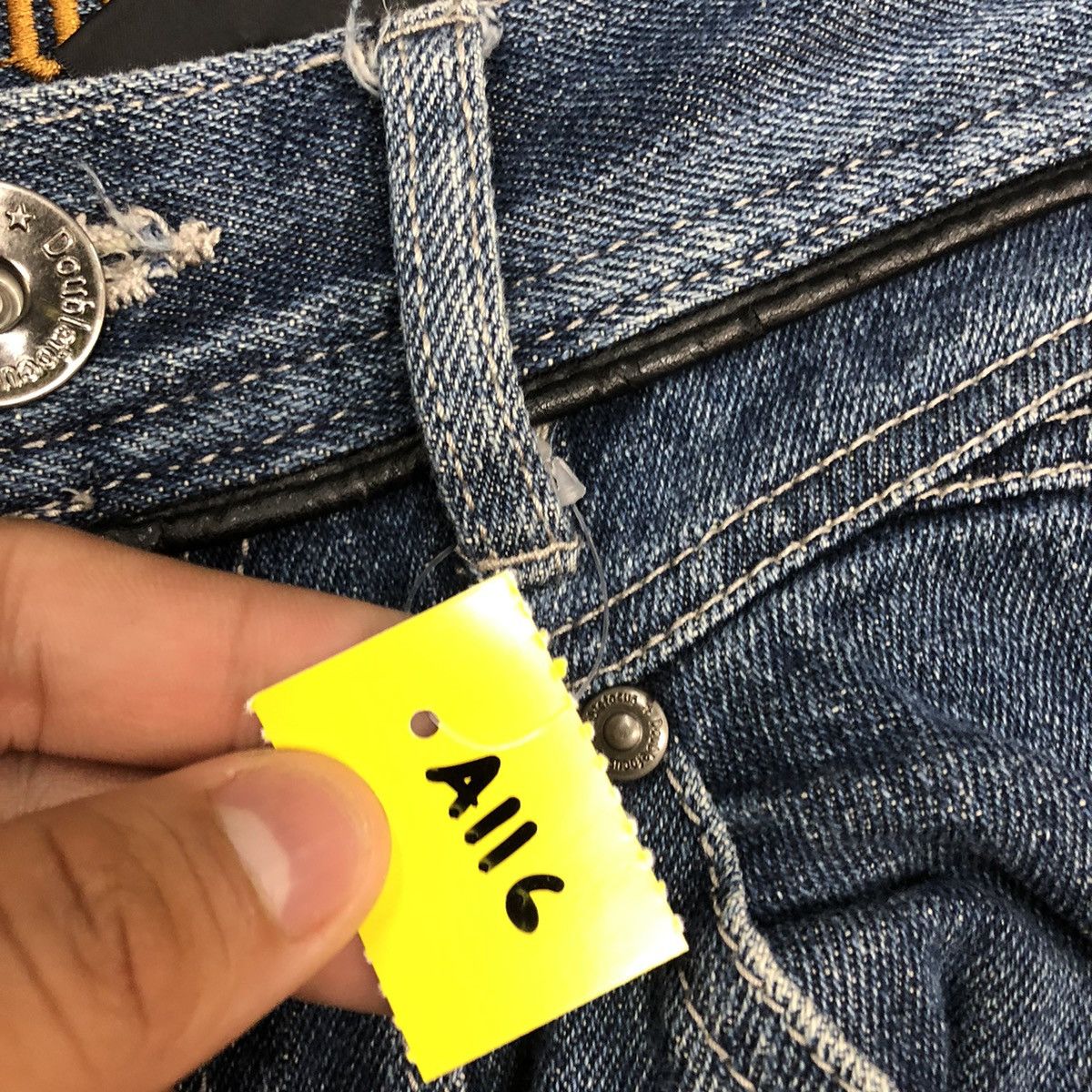 Le Grande Bleu (L.G.B.) Cargo Pants Multipocket DoubleFocus Denim Jeans Pants #A116 Size US 29 - 7 Thumbnail