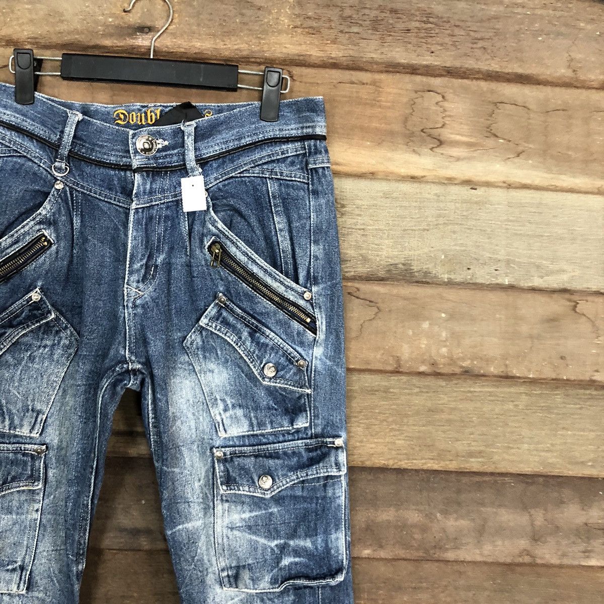 Le Grande Bleu (L.G.B.) Cargo Pants Multipocket DoubleFocus Denim Jeans Pants #A116 Size US 29 - 5 Thumbnail