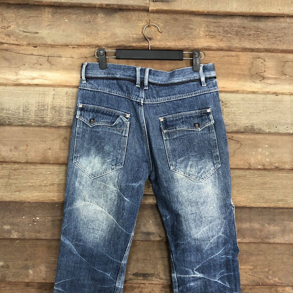 Le Grande Bleu (L.G.B.) Cargo Pants Multipocket DoubleFocus Denim Jeans Pants #A116 Size US 29 - 11 Thumbnail
