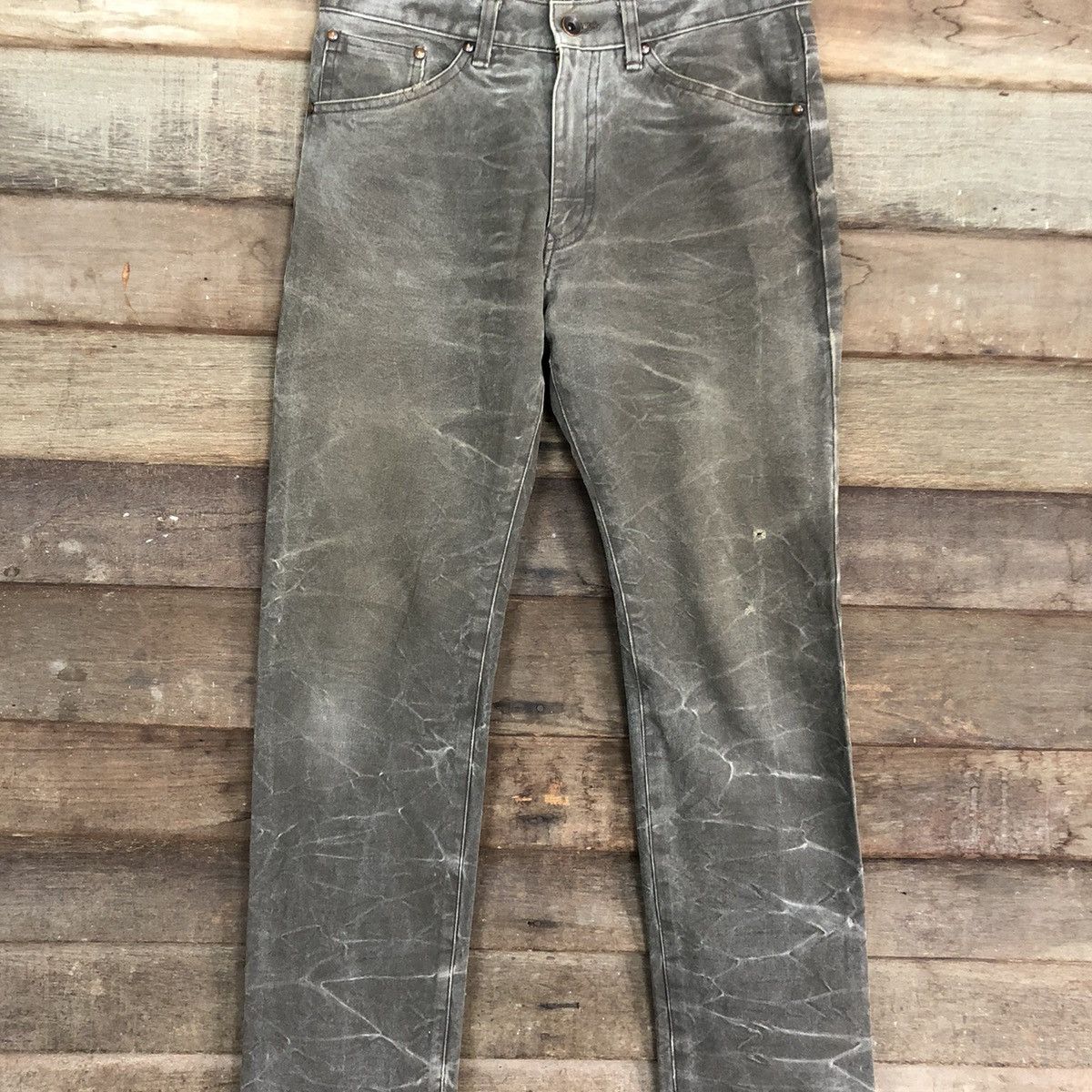 Japanese Brand M.C.Apache Faded Grey Denim Jeans Pants #A118 Size US 29 - 4 Thumbnail