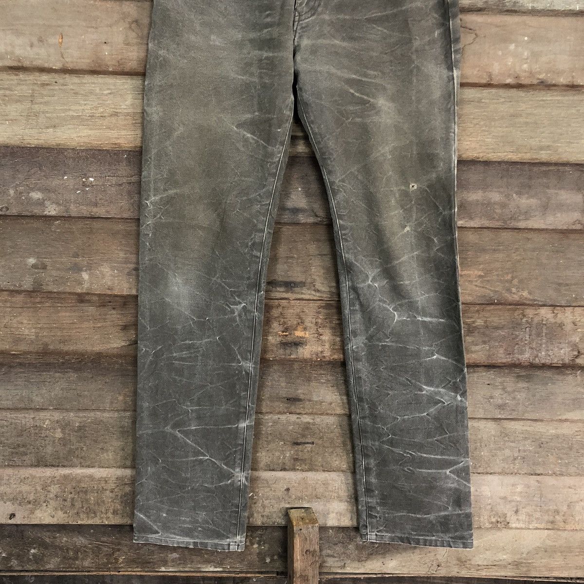 Japanese Brand M.C.Apache Faded Grey Denim Jeans Pants #A118 Size US 29 - 3 Thumbnail