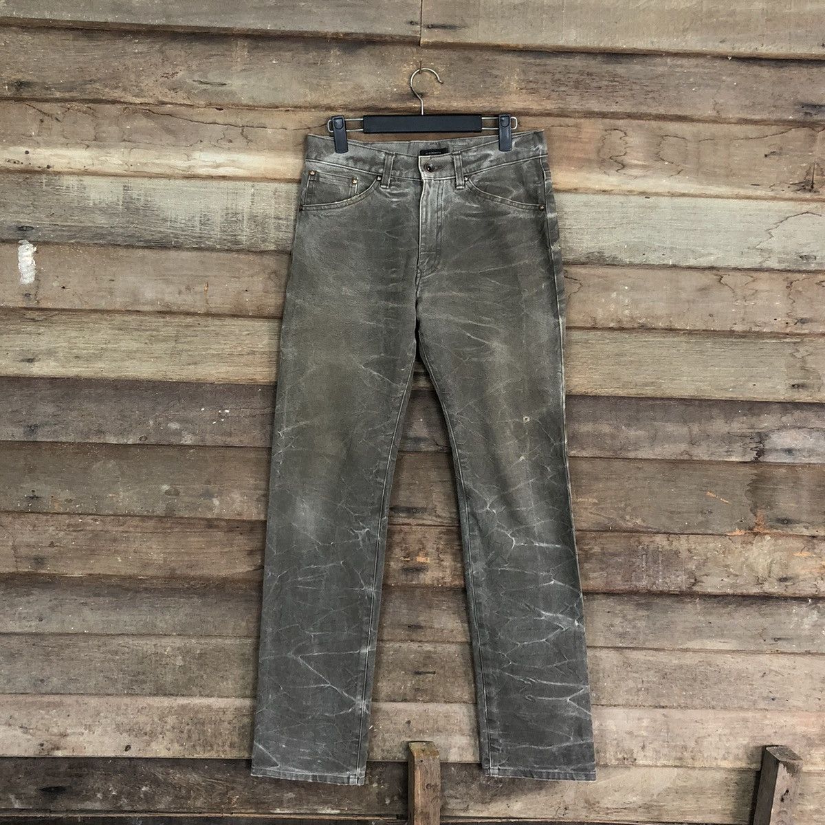 Japanese Brand M.C.Apache Faded Grey Denim Jeans Pants #A118 Size US 29 - 1 Thumbnail
