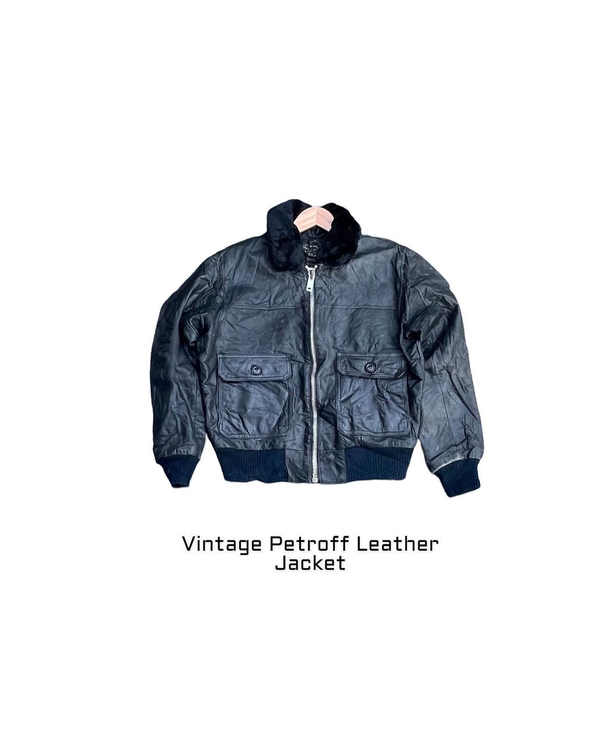 Vintage Vintage Petroff Paris Leather Jacket Size US M / EU 48-50 / 2 - 1 Thumbnail