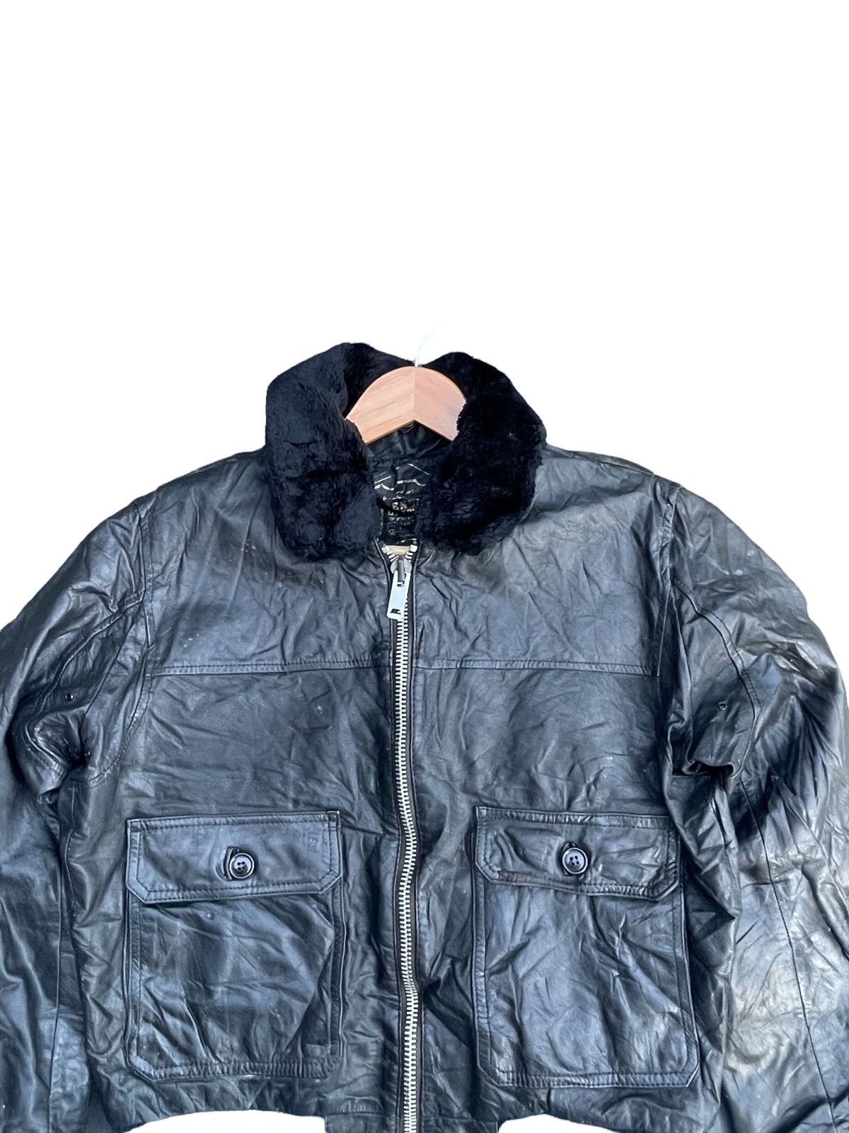 Vintage Vintage Petroff Paris Leather Jacket Size US M / EU 48-50 / 2 - 5 Thumbnail
