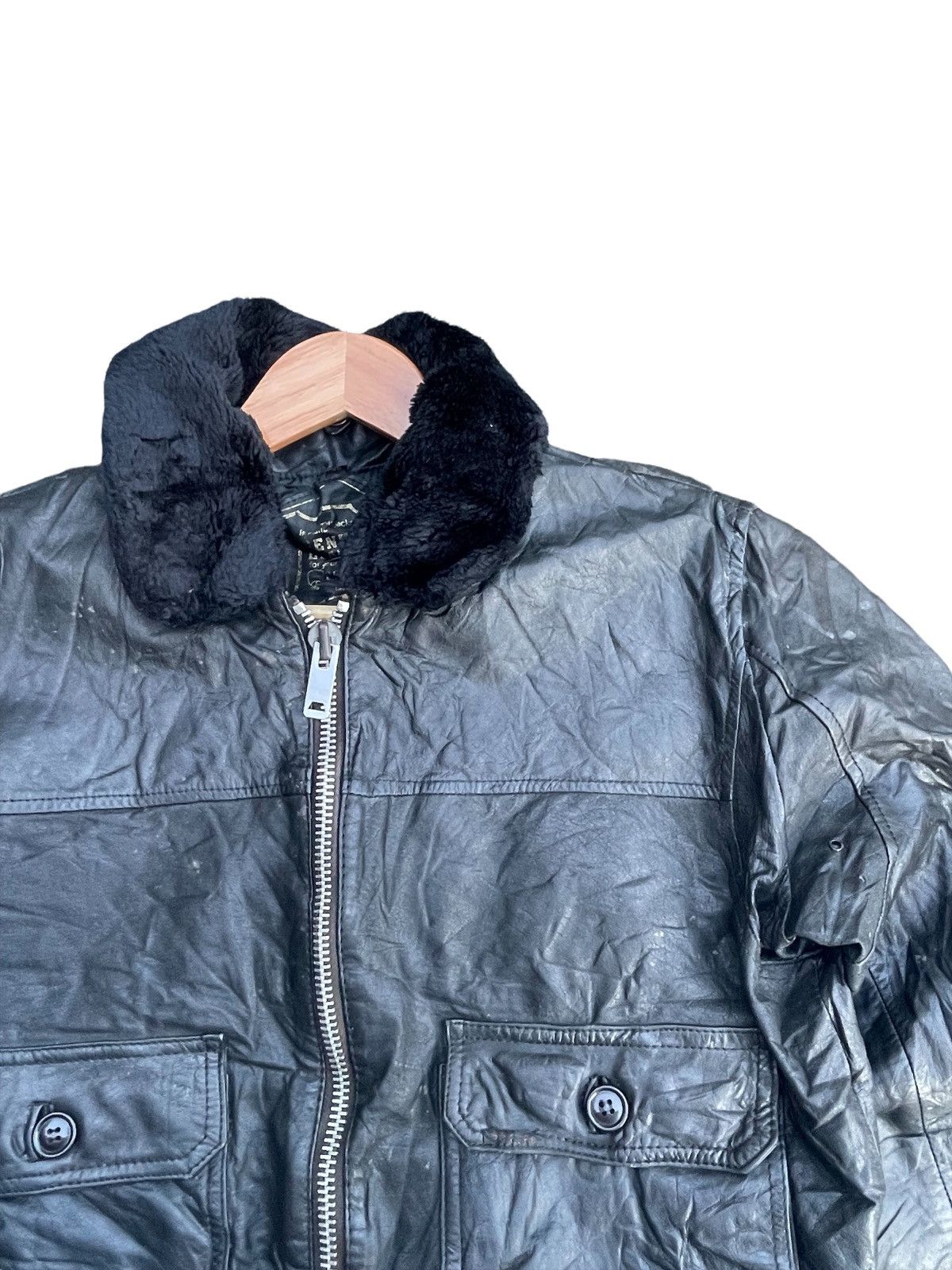 Vintage Vintage Petroff Paris Leather Jacket Size US M / EU 48-50 / 2 - 6 Thumbnail