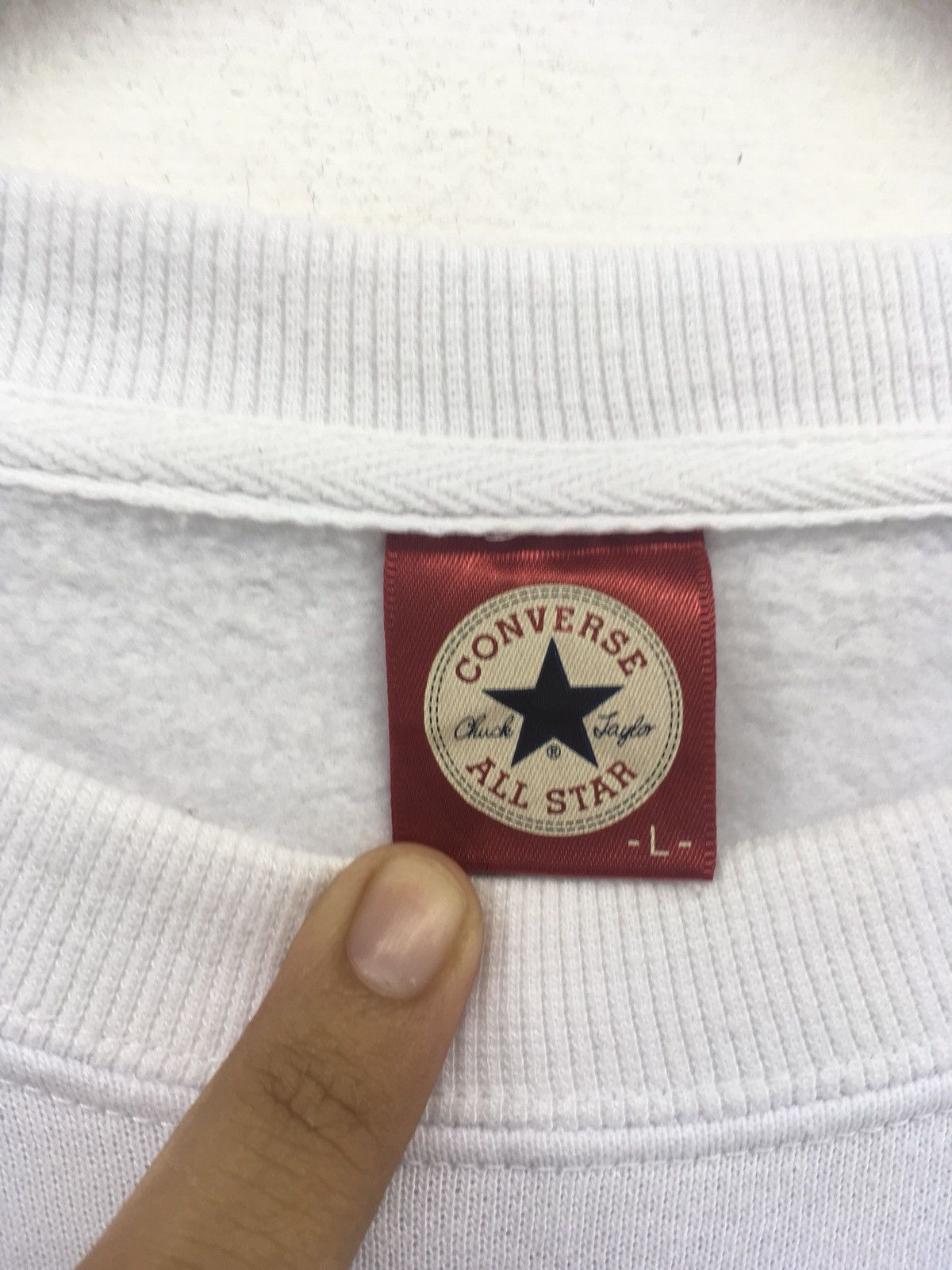 Converse Vintage Converse All Star Big Logo Large Size Sweatshirt Size US L / EU 52-54 / 3 - 3 Thumbnail