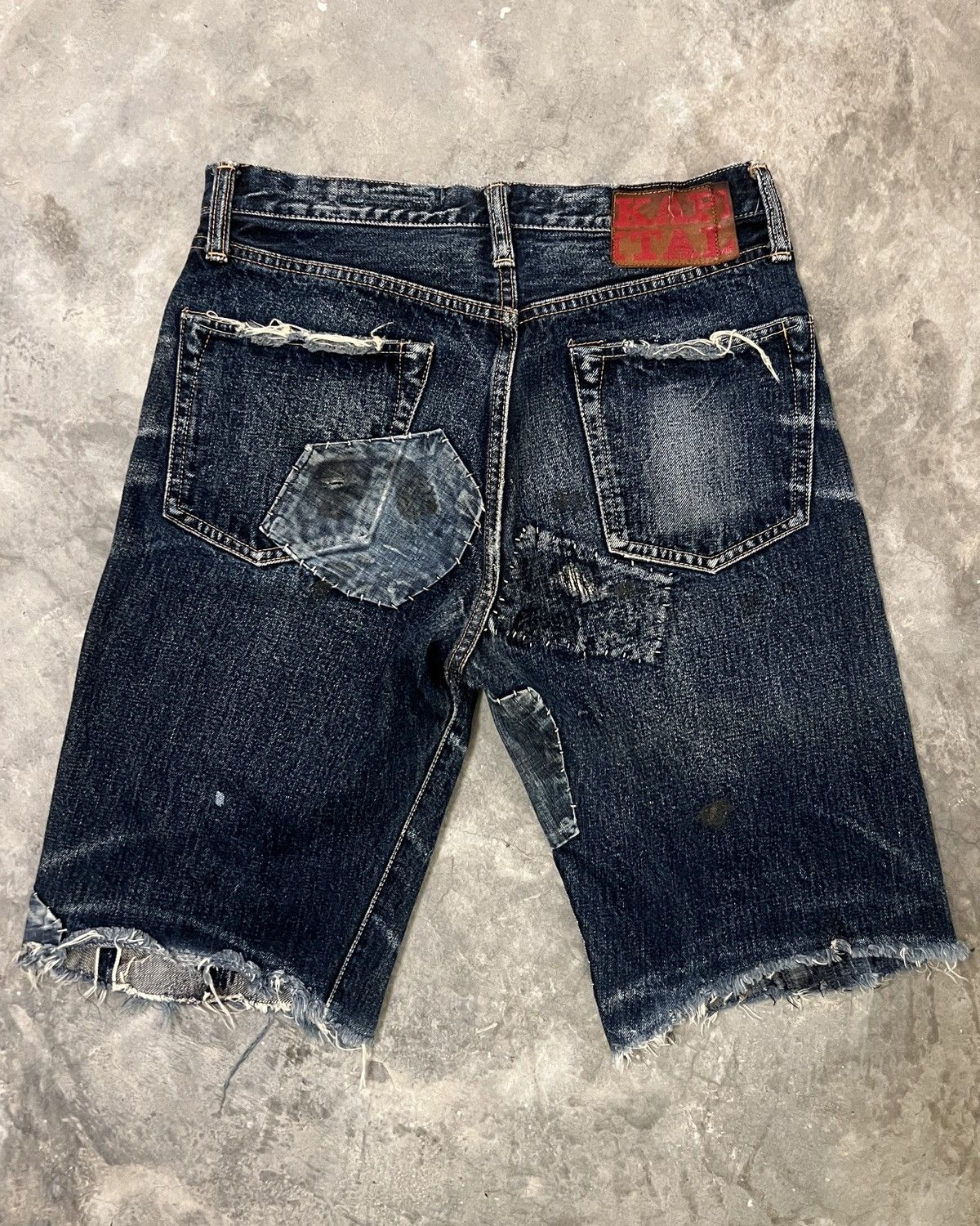 Kapital × Kapital Kountry Kapital Legs Boro Denim Shorts Size US 30 / EU 46 - 2 Thumbnail