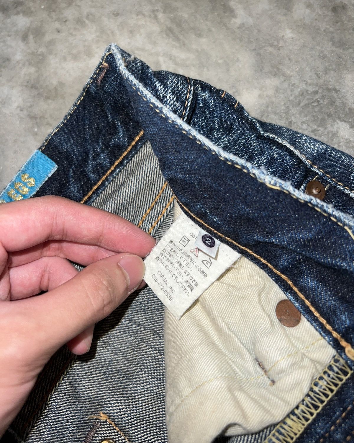 Kapital × Kapital Kountry Kapital Legs Boro Denim Shorts Size US 30 / EU 46 - 5 Thumbnail