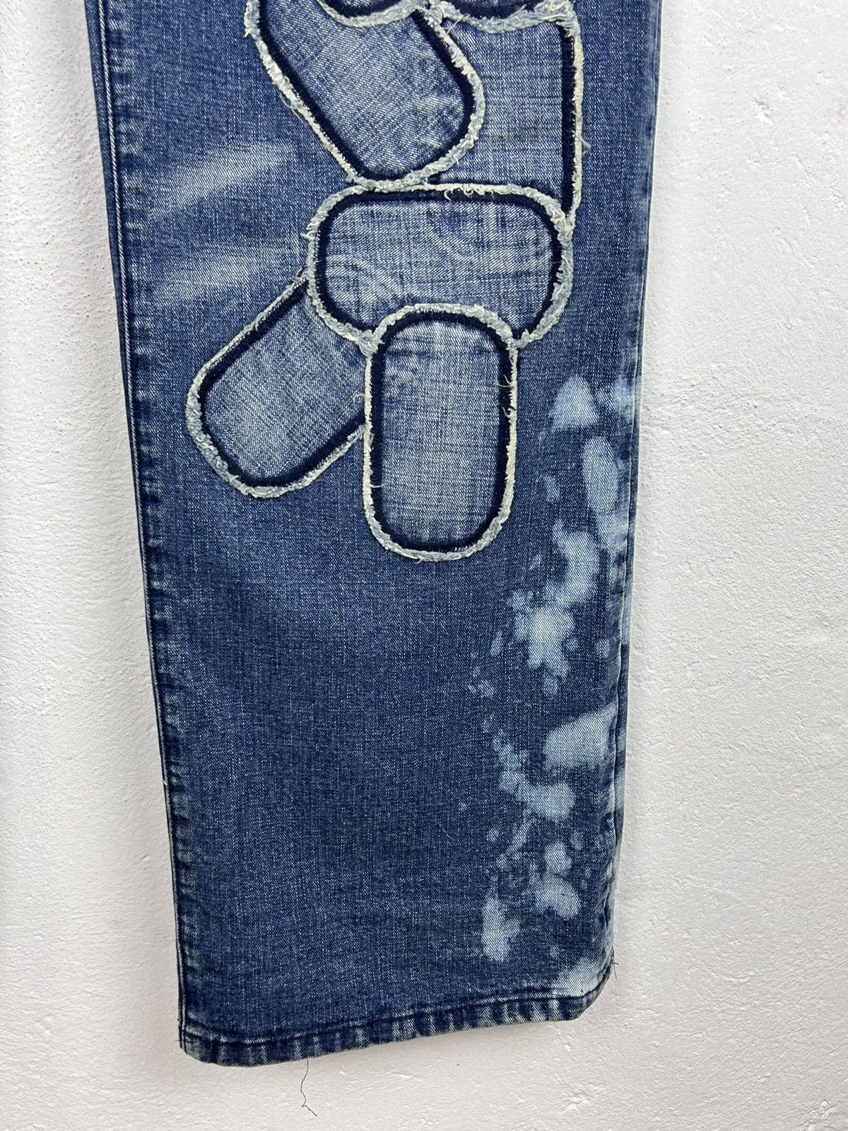 Akademiks 00s Vintage Akademiks Crazy Patchwork Design Denim Jeans Size US 36 / EU 52 - 2 Thumbnail