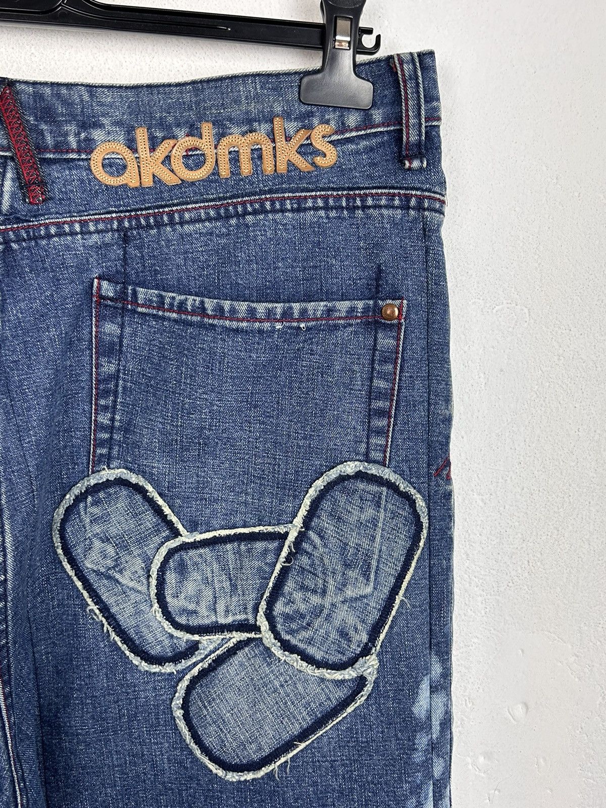 Akademiks 00s Vintage Akademiks Crazy Patchwork Design Denim Jeans Size US 36 / EU 52 - 14 Thumbnail