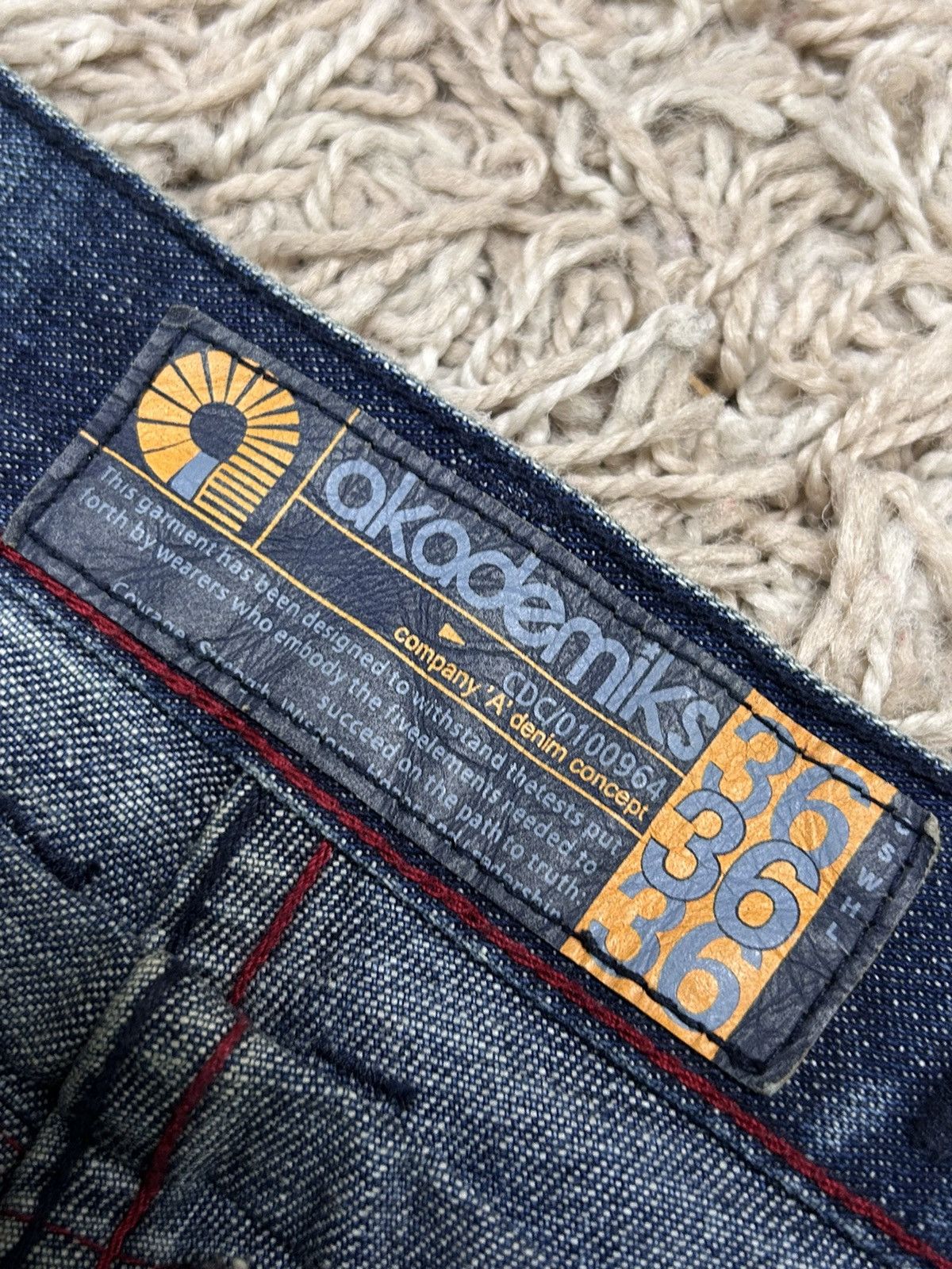 Akademiks 00s Vintage Akademiks Crazy Patchwork Design Denim Jeans Size US 36 / EU 52 - 19 Thumbnail