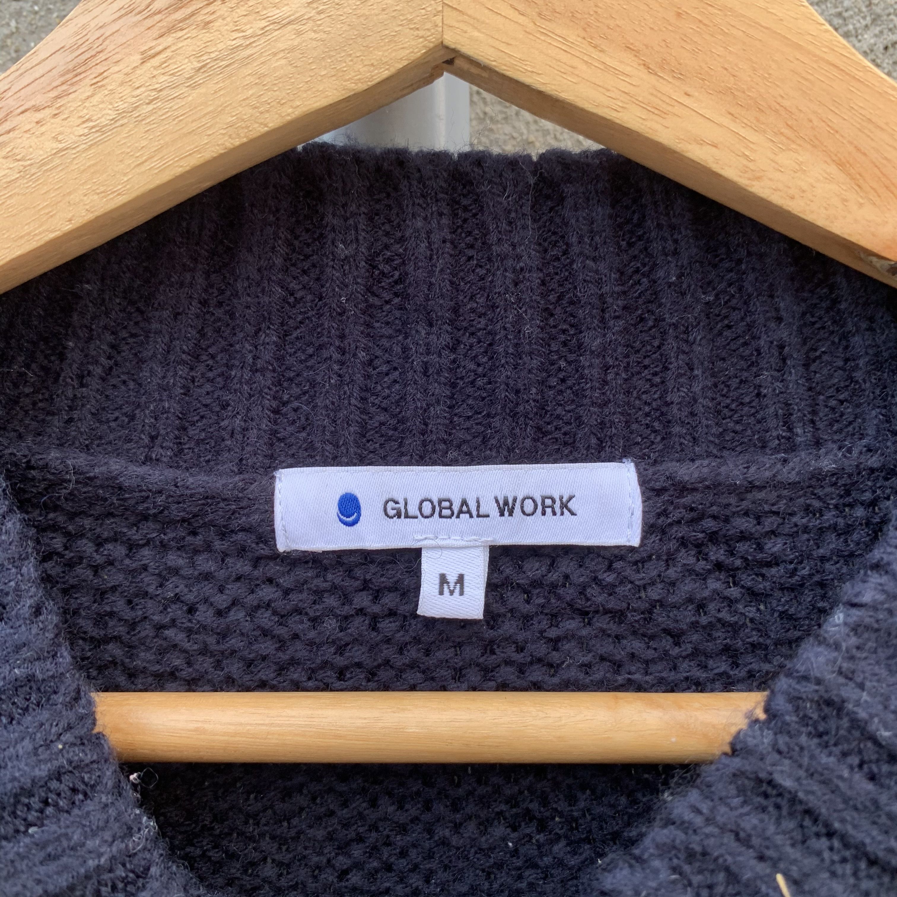 Aran Isles Knitwear GLOBAL WORK Tricolor Knit Jumper Pullover Sweater Size US M / EU 48-50 / 2 - 4 Thumbnail