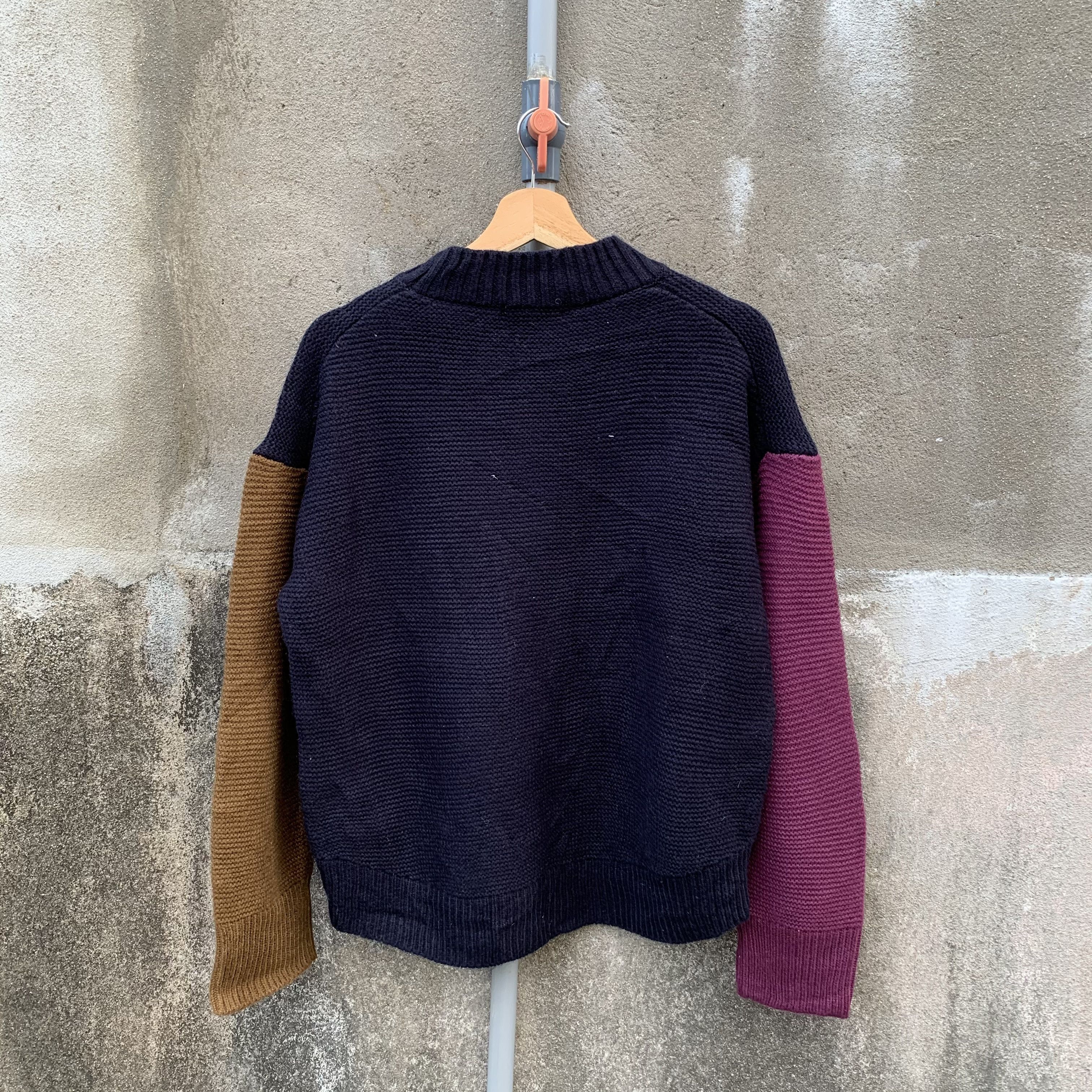 Aran Isles Knitwear GLOBAL WORK Tricolor Knit Jumper Pullover Sweater Size US M / EU 48-50 / 2 - 7 Thumbnail
