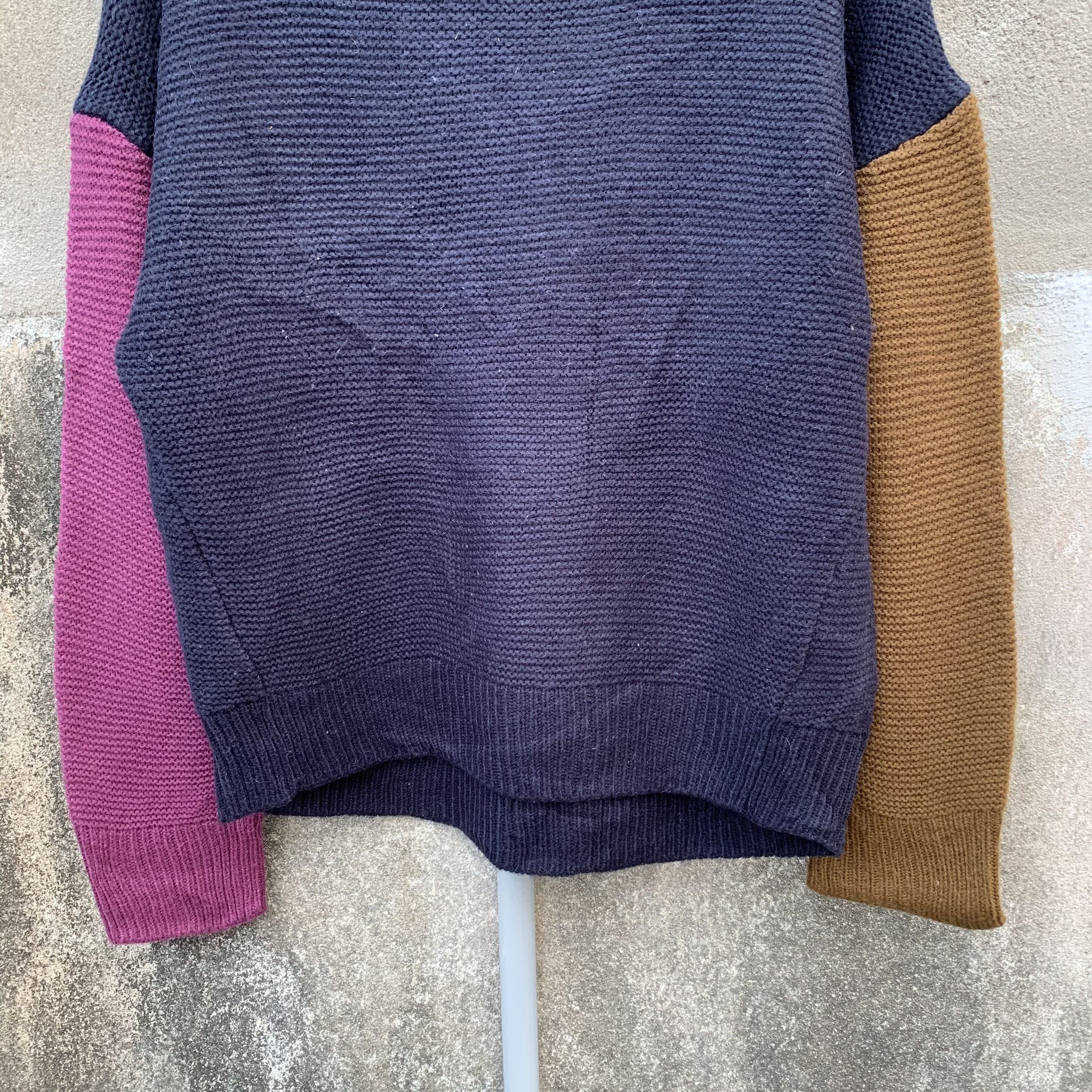 Aran Isles Knitwear GLOBAL WORK Tricolor Knit Jumper Pullover Sweater Size US M / EU 48-50 / 2 - 3 Thumbnail