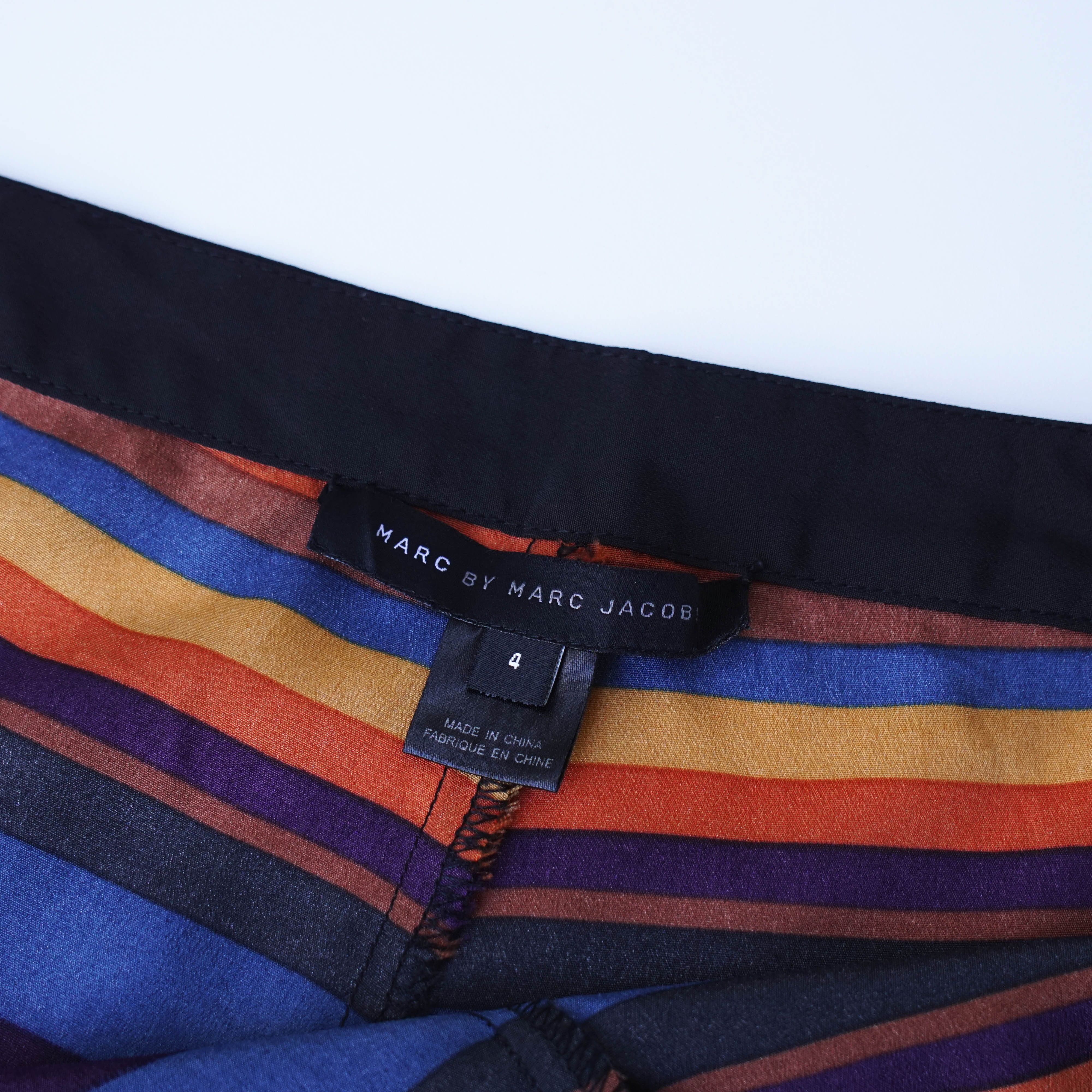 Marc by Marc Jacobs *NoTariff Marc By Marc Jacobs Silk Stripe Pants Size 29" - 4 Thumbnail