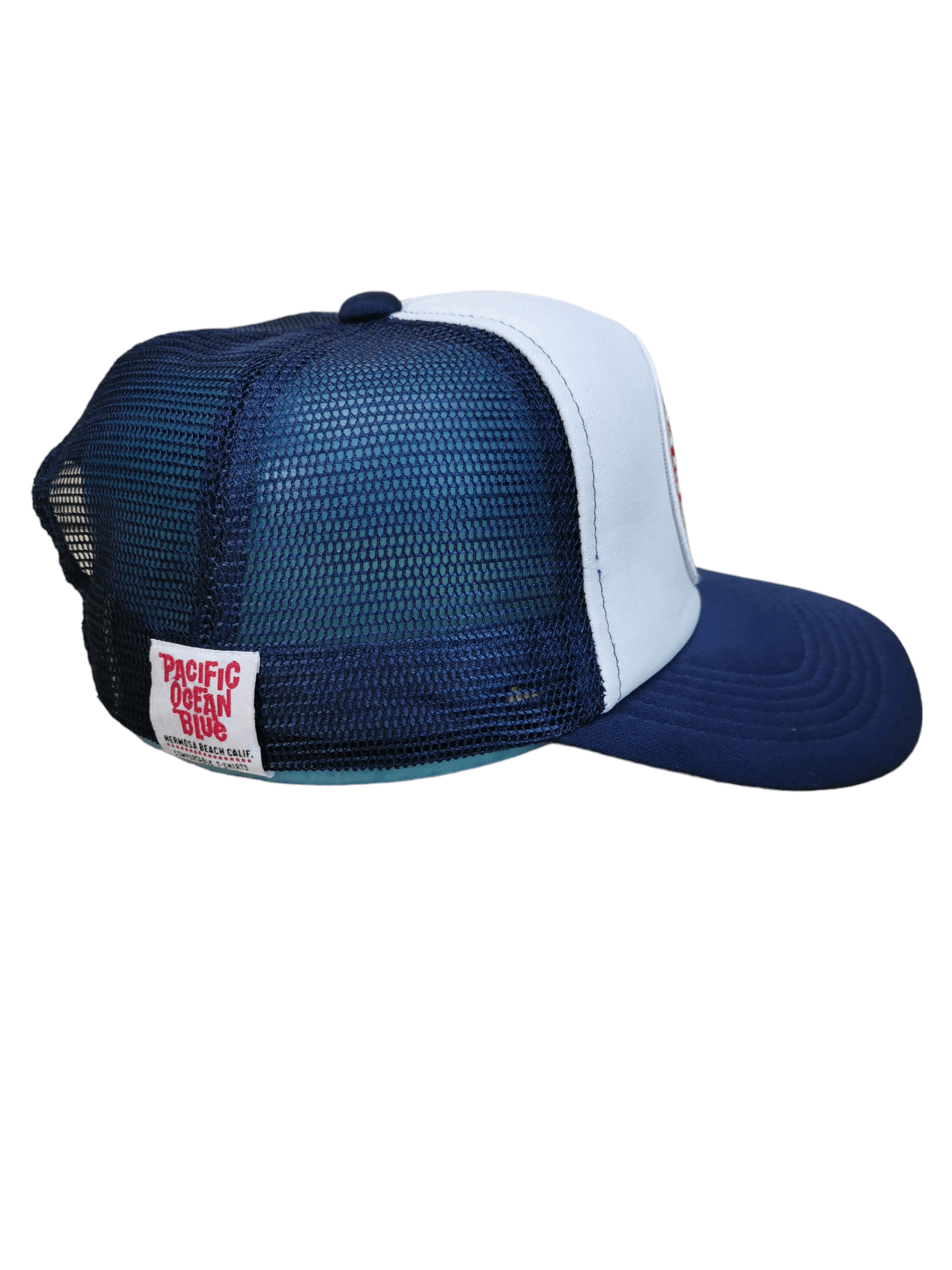 Designer × Ocean Pacific PACIFIC OCEAN BLUE SURF STYLE TRUCKER HAT CAP Size ONE SIZE - 4 Thumbnail