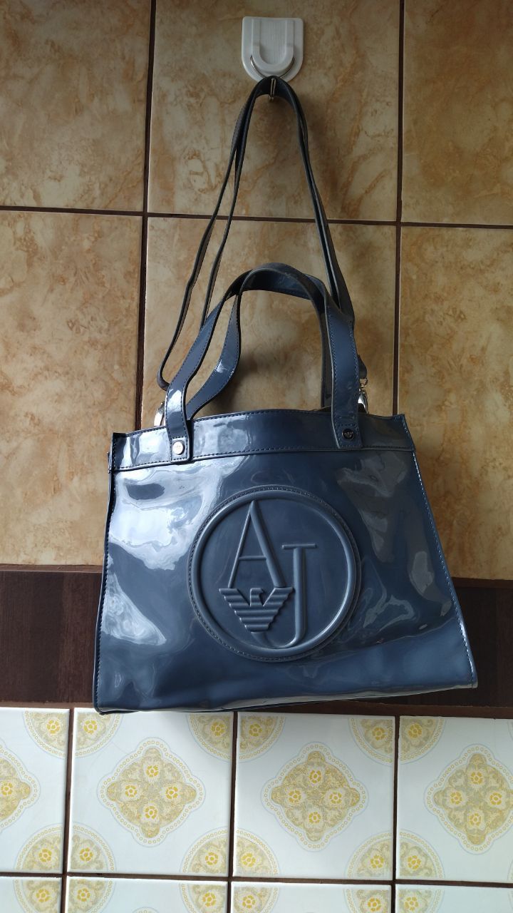 Armani Vintage Armani jeans shoulder bag in grey colour Size ONE SIZE - 1 Thumbnail
