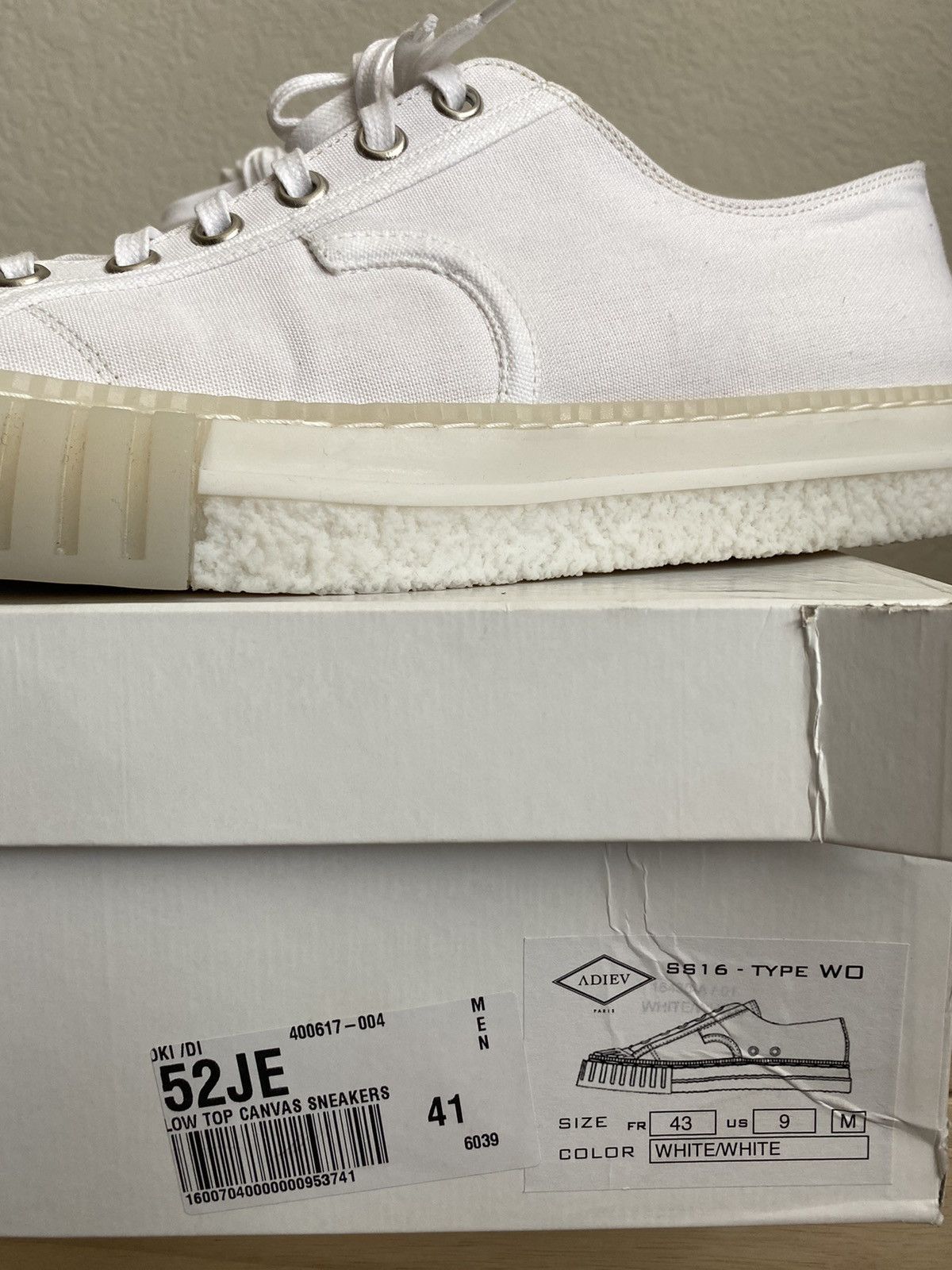 Adieu Paris Adieu Paris Low Top Canvas Sneaker Size US 10.5 / EU 43-44 - 8 Thumbnail