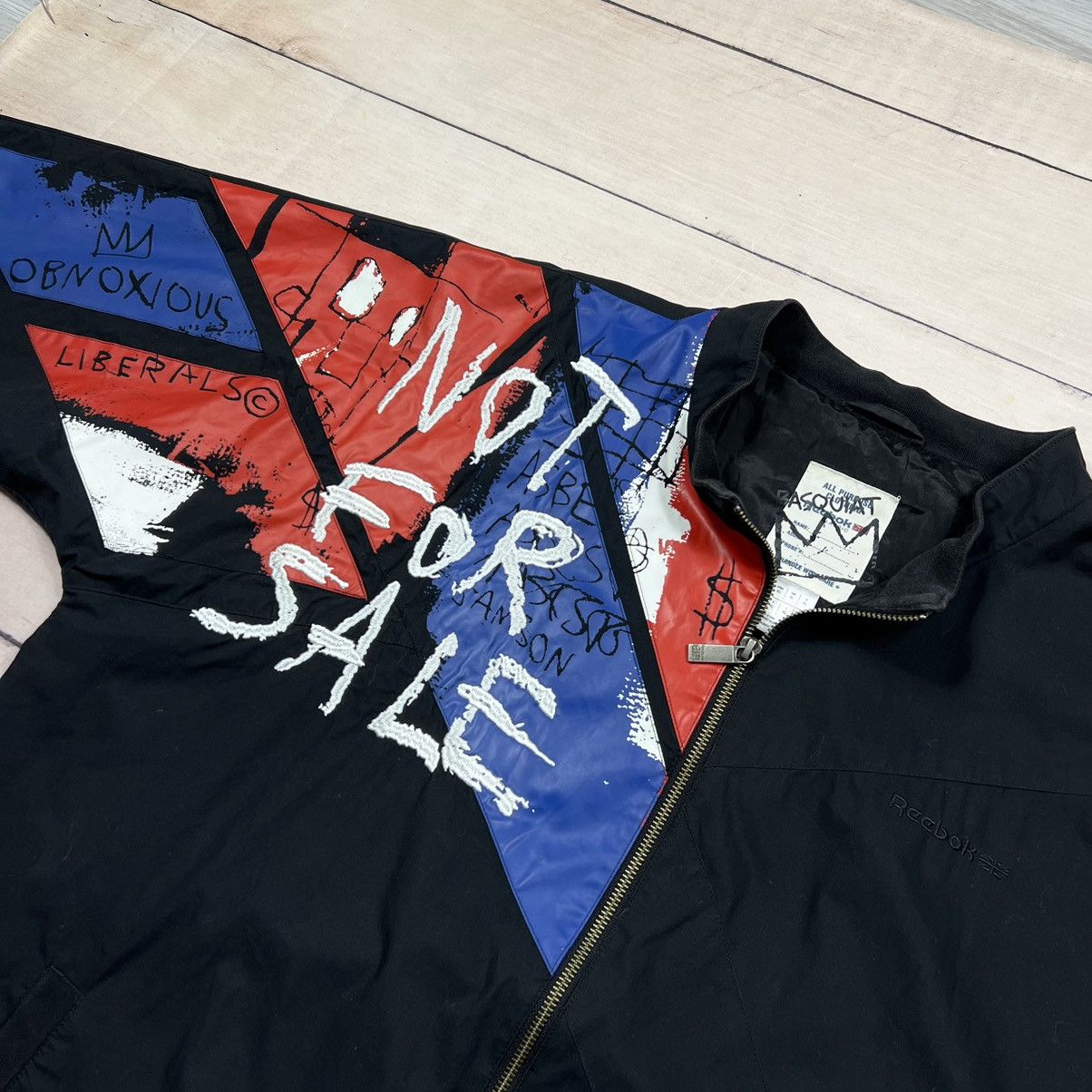 Jean-Michel Basquiat × Reebok Reebok x Basquiat 2010 Not For Sale Print Zip Sweatshirt Size US XL / EU 56 / 4 - 1 Thumbnail