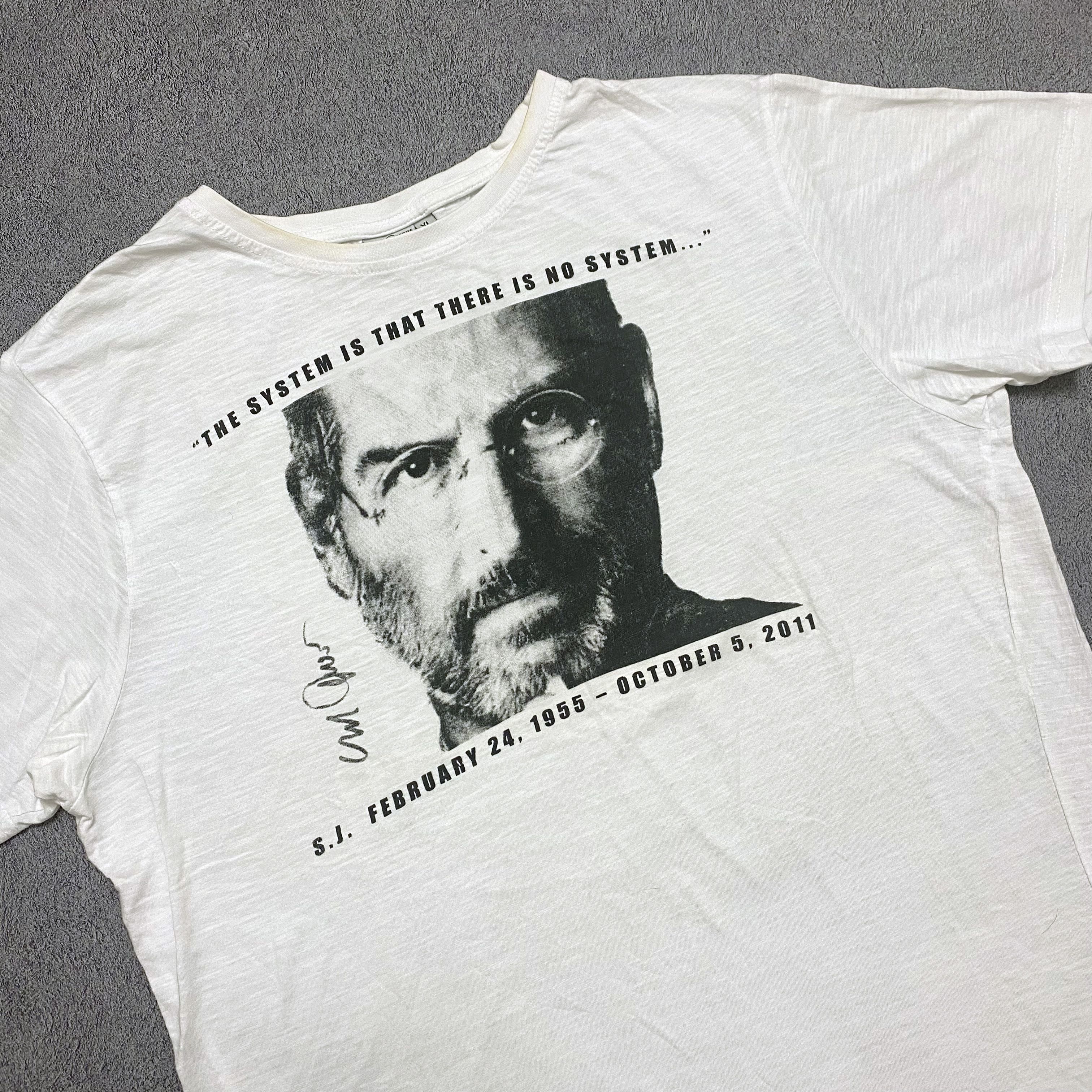 Apple Steve Jobs Vintage Apple T Shirt Size US L / EU 52-54 / 3 - 4 Thumbnail