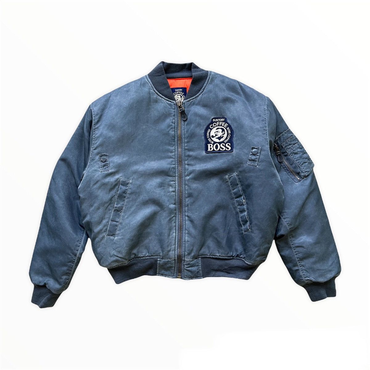 Bomber Jacket × Japanese Brand 💥RIOT RIOT RIOT SUNTORY COFFEE BOSS ...
