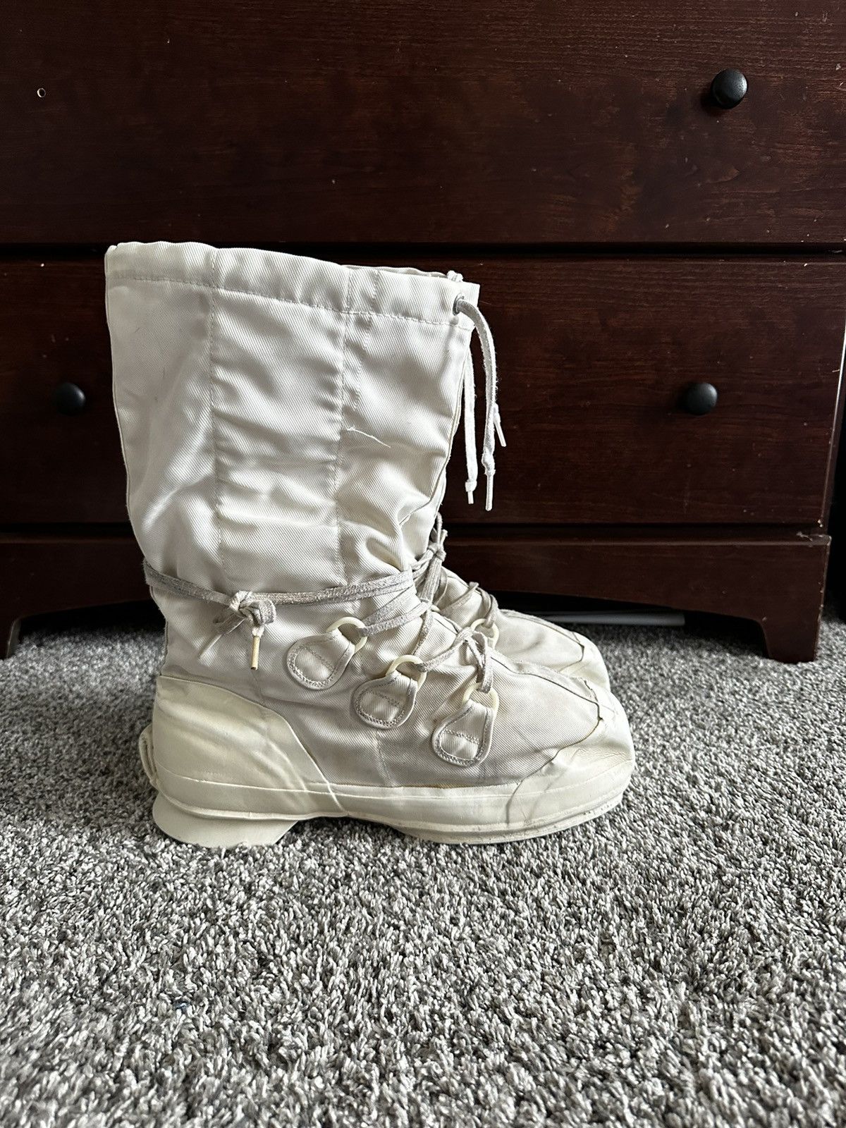 Original Canadian Military Winter Mukluk Outershell Shoes Snow Boots White