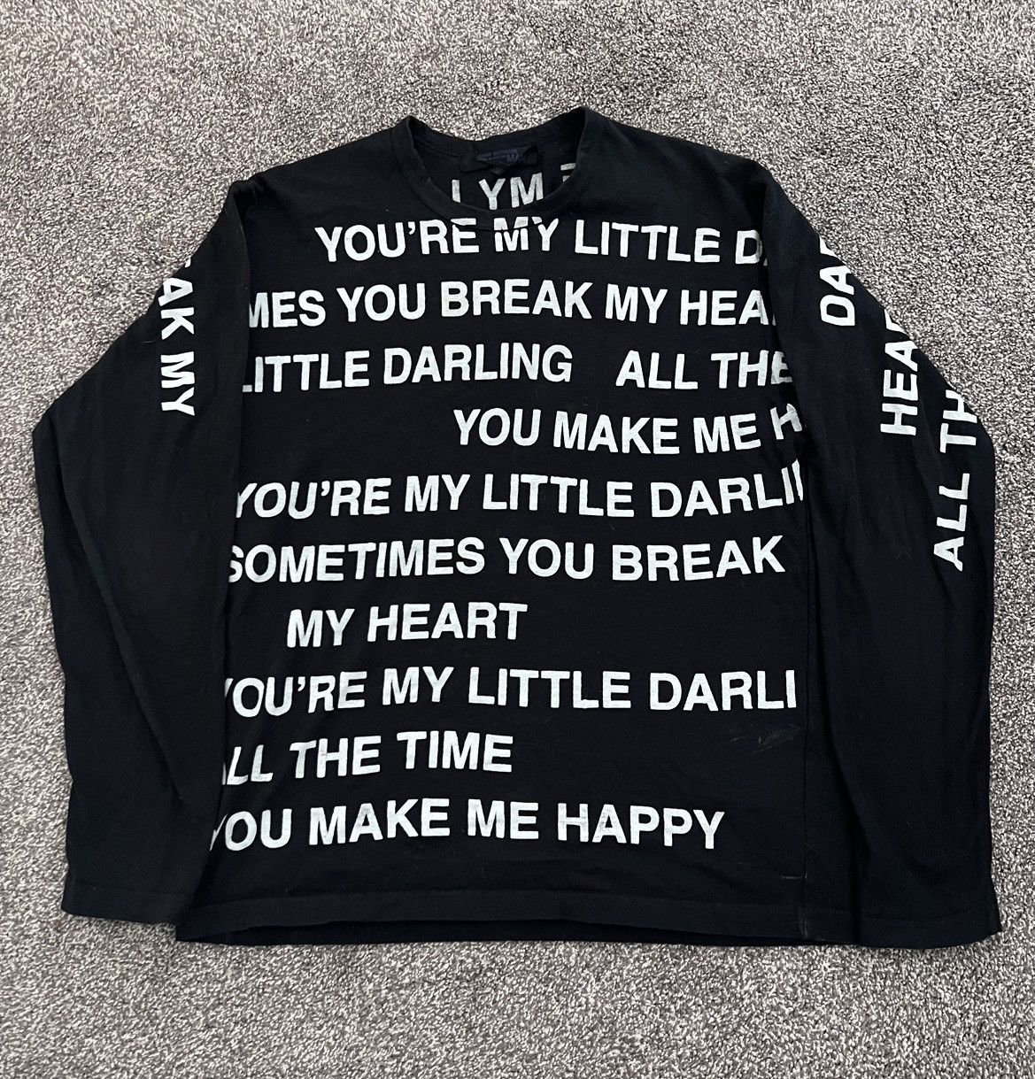 Junya Watanabe junya watanabe ss02 poem longsleeve | Grailed