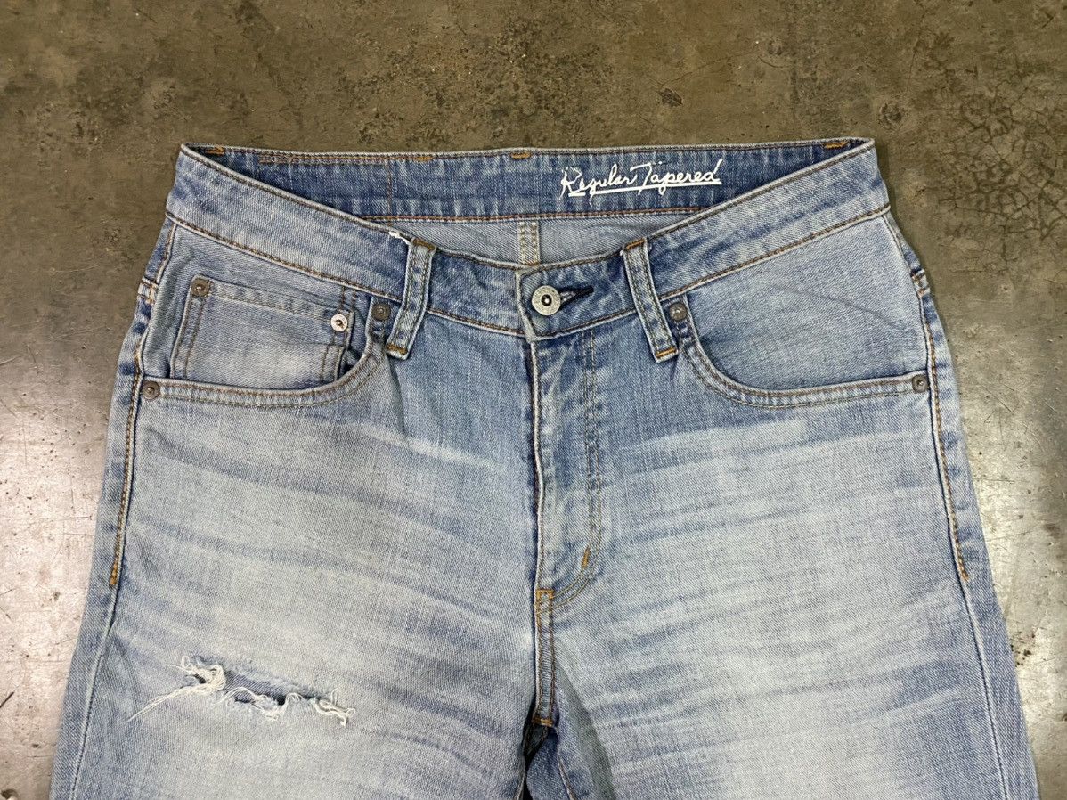 Edwin × Japanese Brand Edwin Regular Tapered Distressed Jeans Size US 31 - 4 Thumbnail