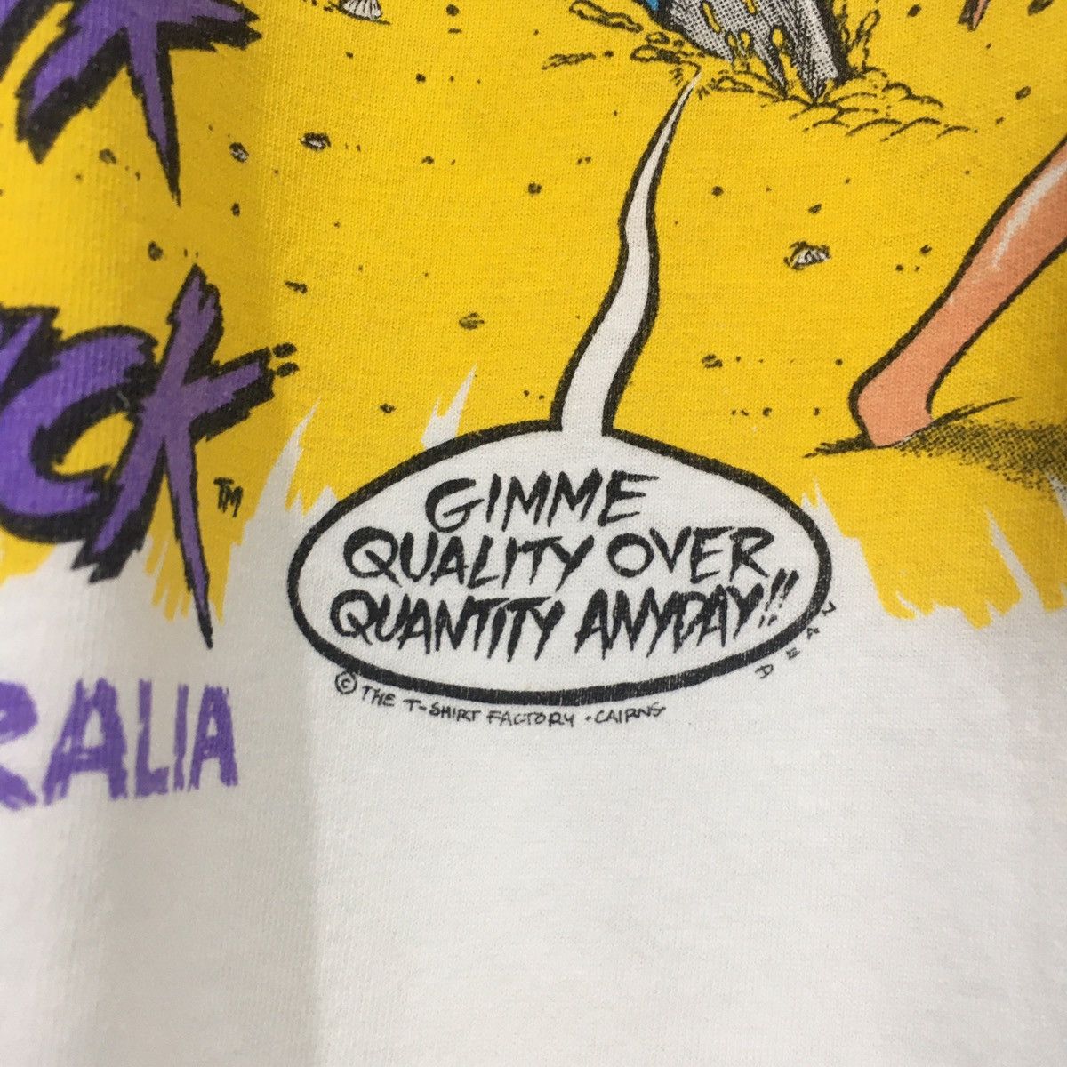 Vintage 90s Shark Attack Australia Surfing Hawai Tshirt