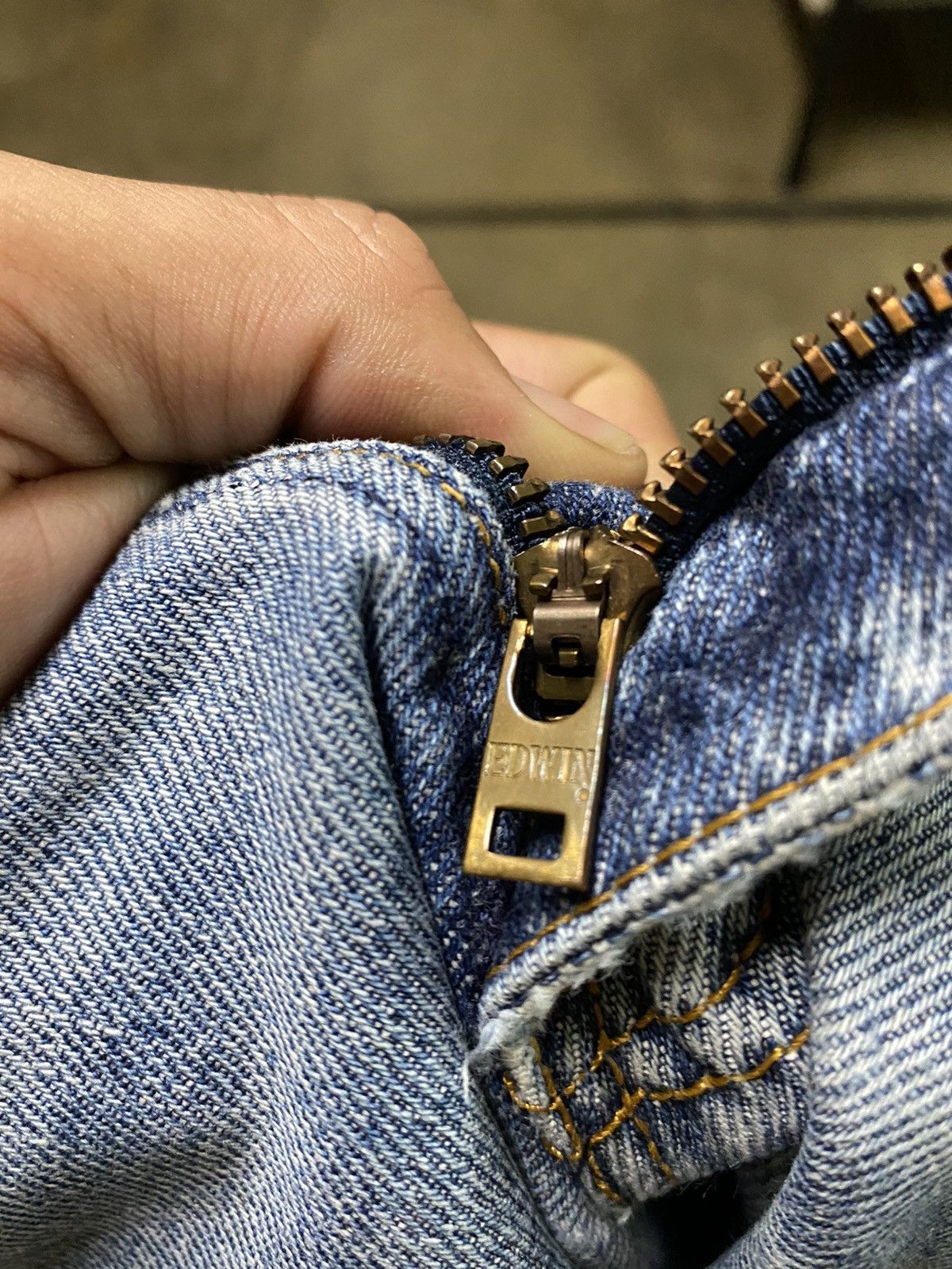 Edwin Edwin Red Tag Made In USA Distressed Denim Size US 29 - 18 Thumbnail