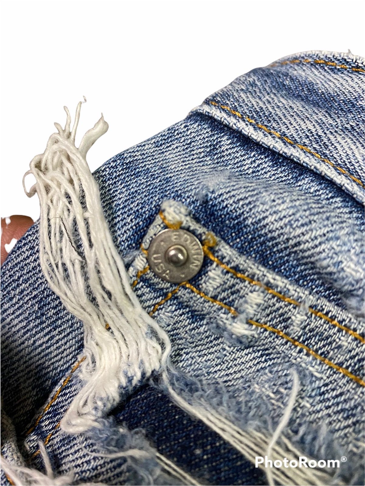 Edwin Edwin Red Tag Made In USA Distressed Denim Size US 29 - 8 Thumbnail