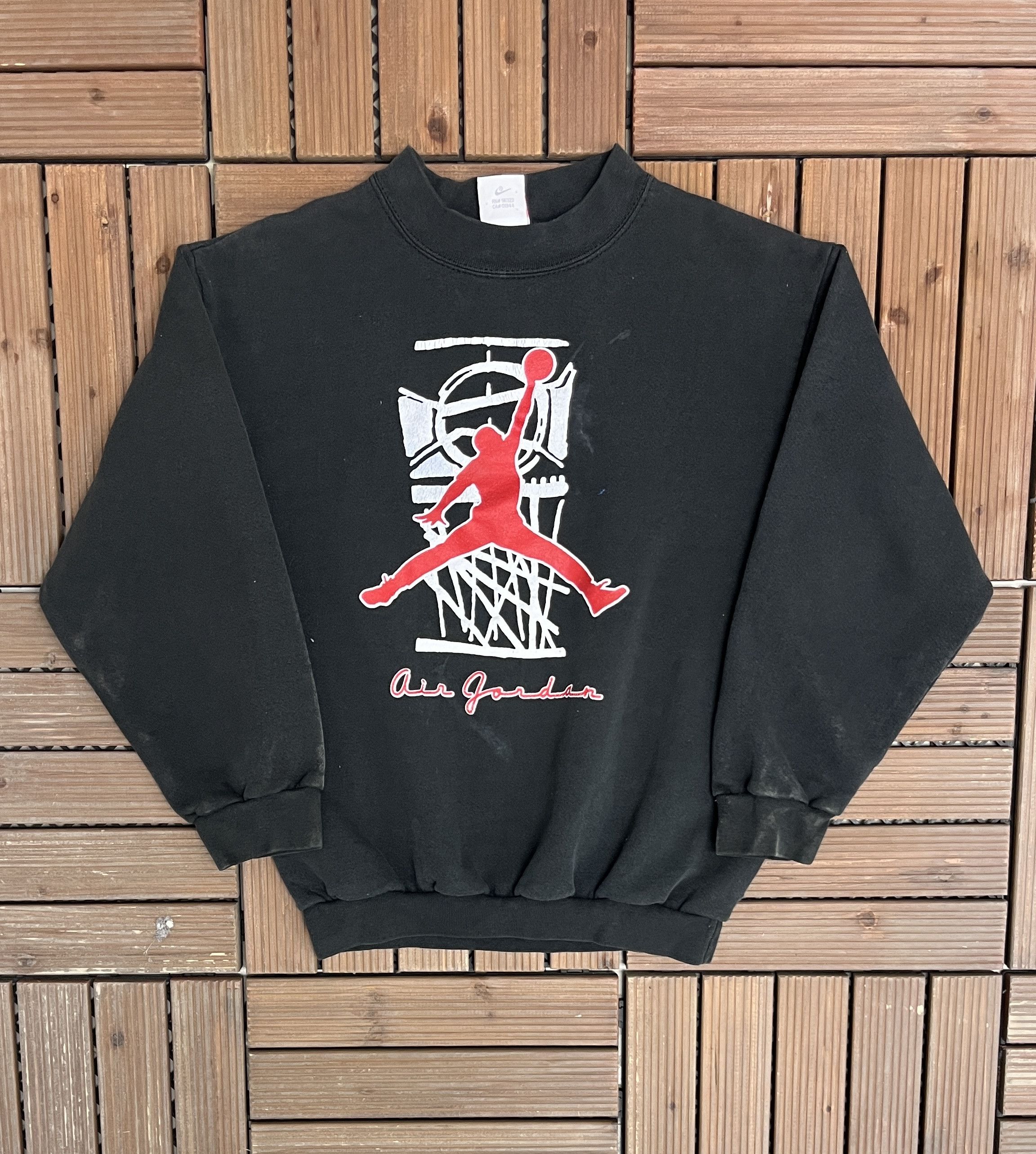 Jordan Brand Air Jordan by Nike Vintage Made in USA Crewneck Sweater Size US S / EU 44-46 / 1 - 1 Thumbnail