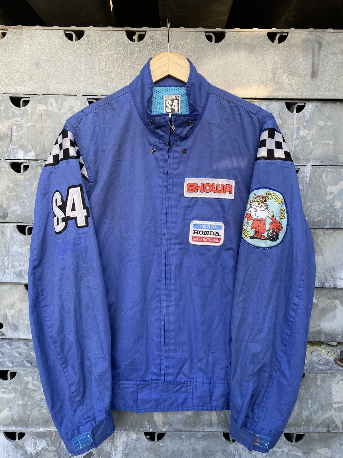 Japanese Brand Vintage THRASHED S4 Racing Motorsport Musashi TT Club Size US L / EU 52-54 / 3 - 1 Thumbnail