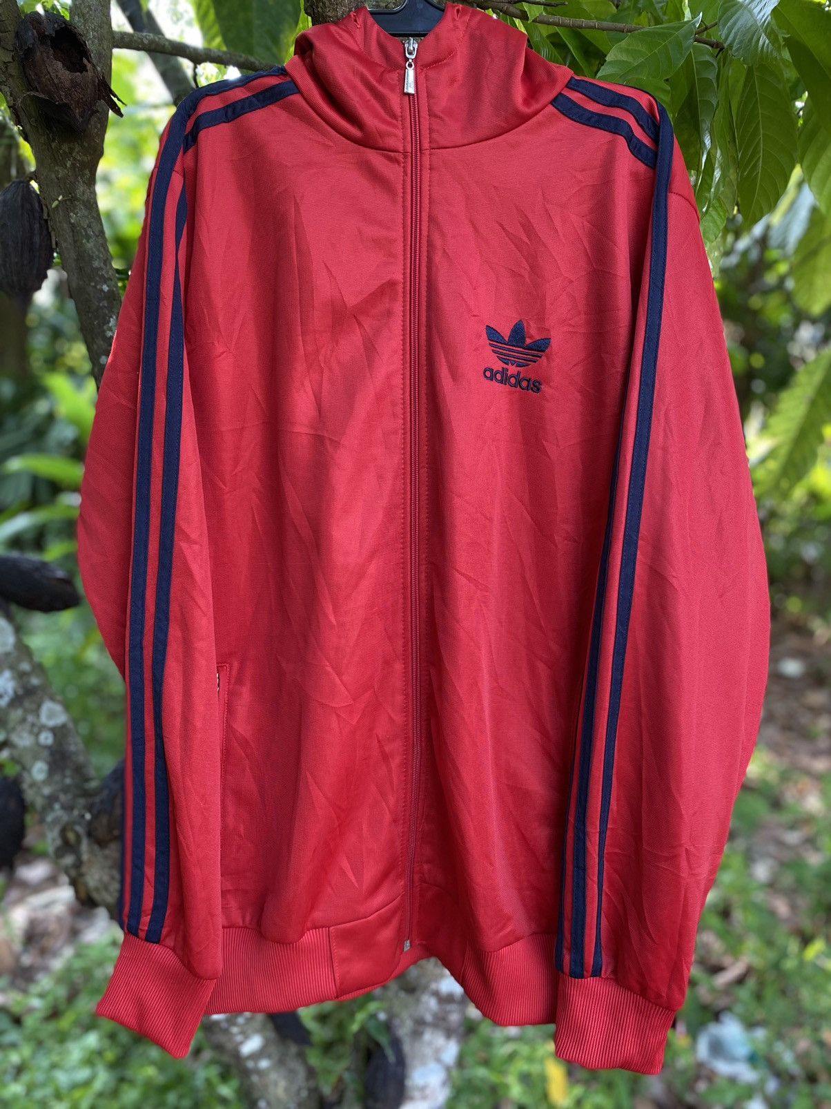 Adidas × Vintage Vintage Y2K Adidas Treefoil Sportswear Hoodie Zip Up Size US XL / EU 56 / 4 - 1 Thumbnail