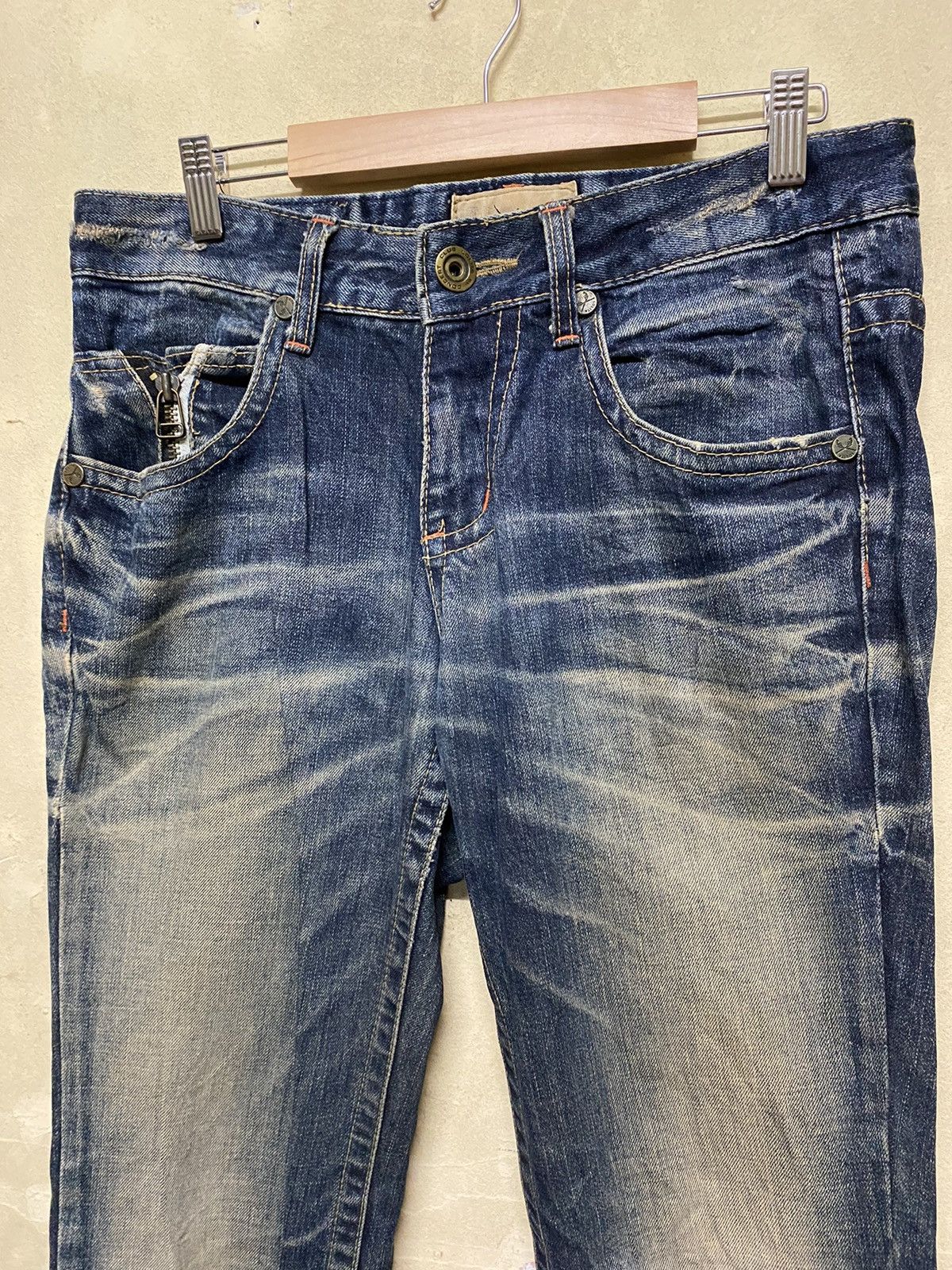 Japanese Brand Vintage LOLITA Jeans Embroidery And Zipper Pocket Size US 31 - 2 Thumbnail
