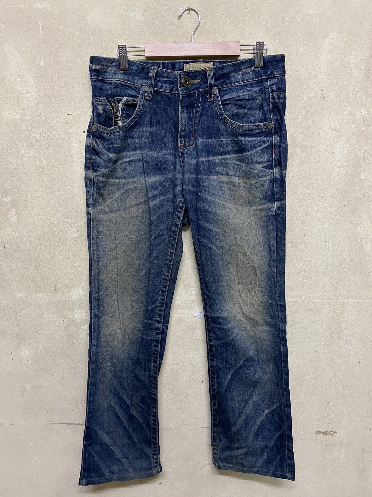 Japanese Brand Vintage LOLITA Jeans Embroidery And Zipper Pocket Size US 31 - 1 Thumbnail
